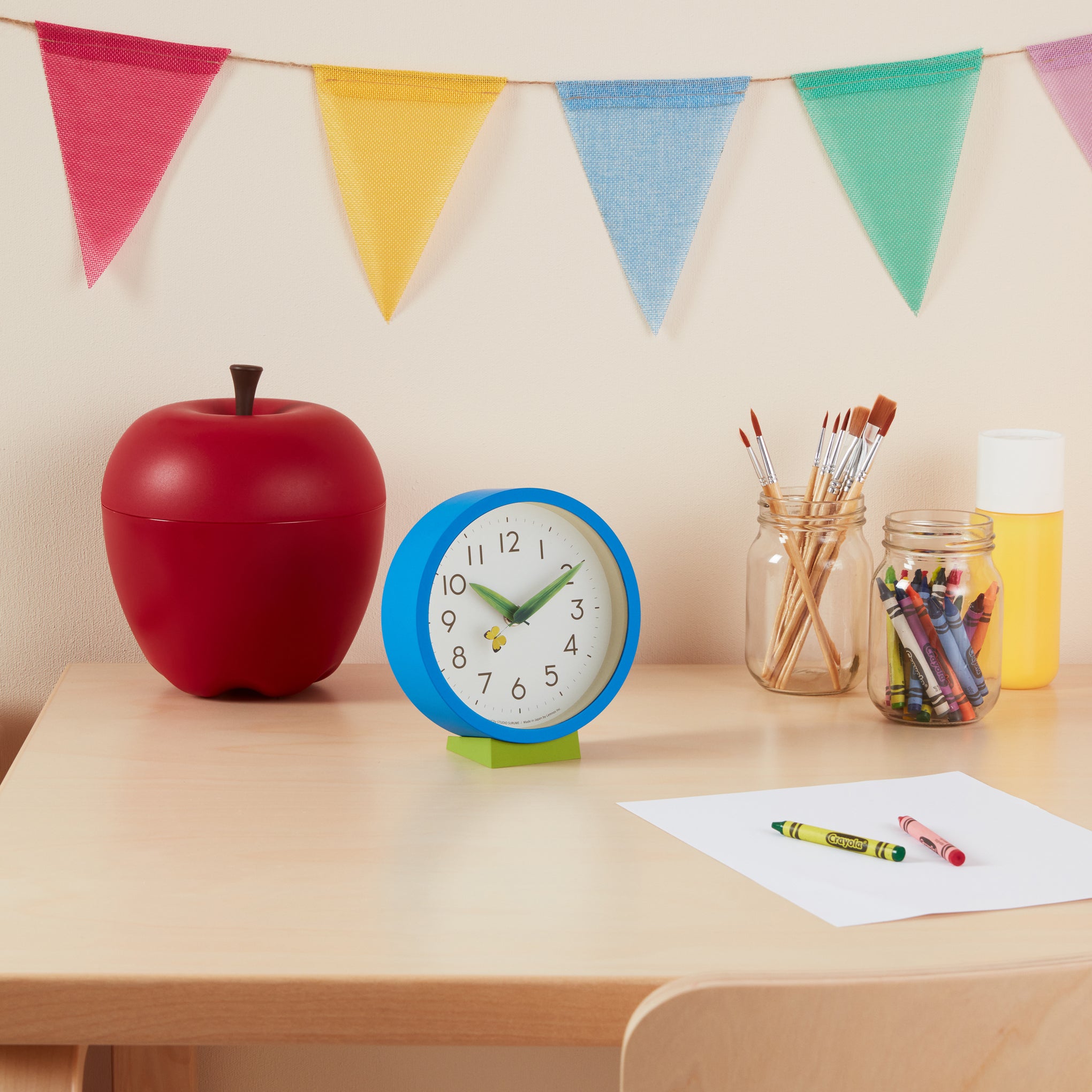 Perch Desk Clock - Blue - Image 2