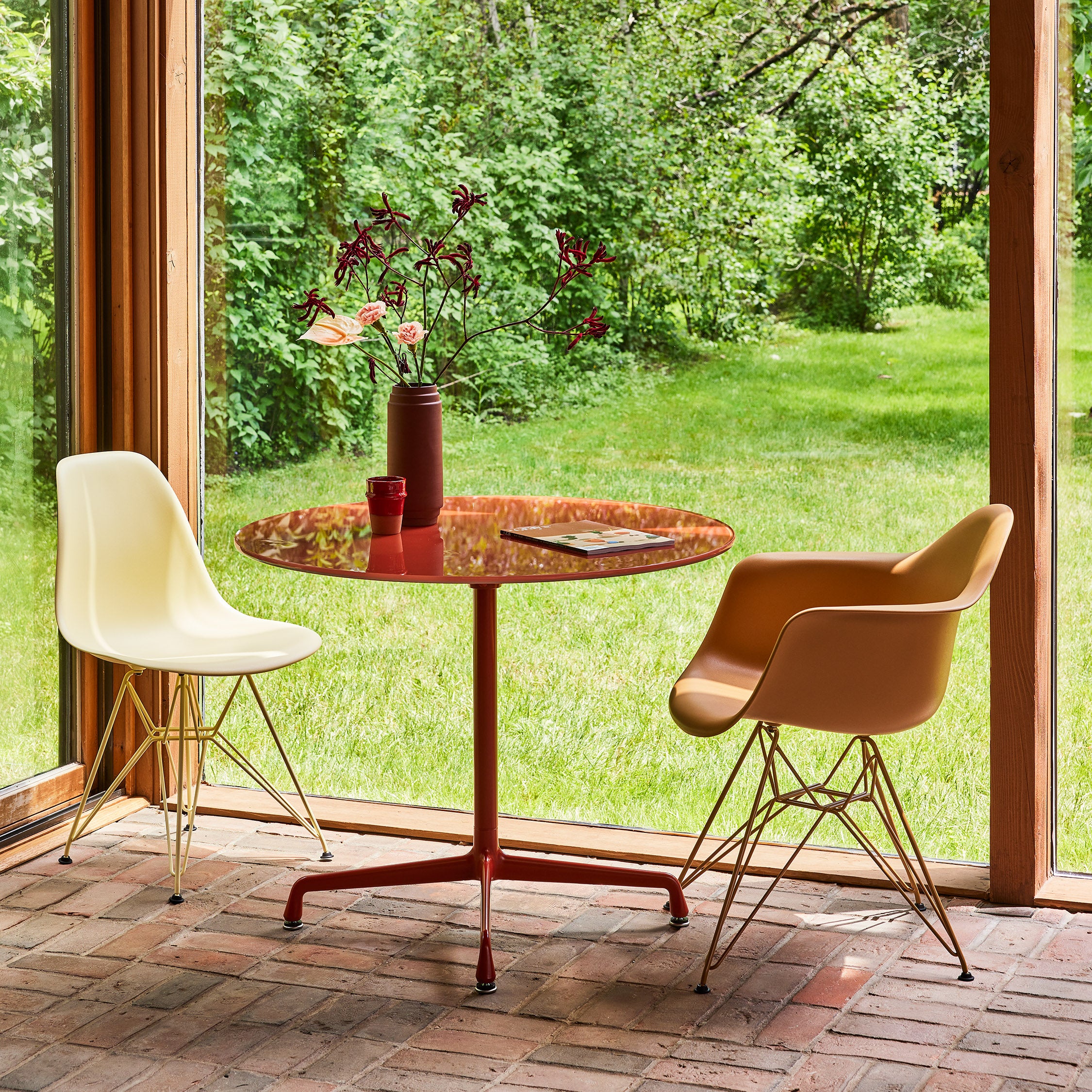 Herman Miller x HAY Eames Molded Recycled Plastic Armchair - Toffee - Image 2