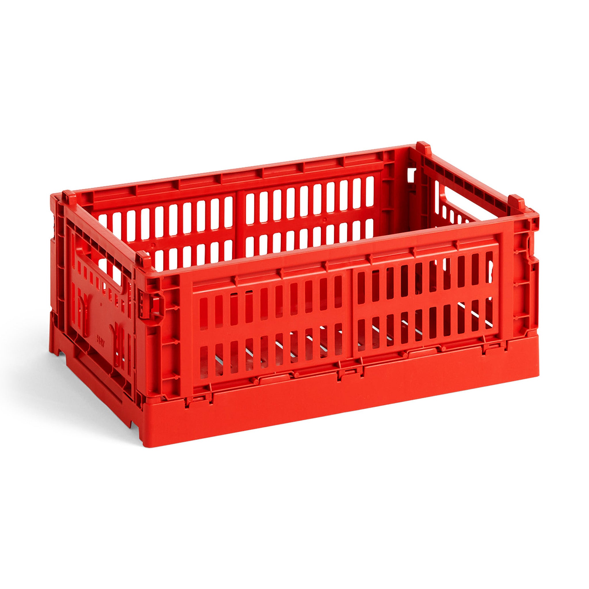 HAY Recycled Plastic Collapsible Color Crate - Red - Image 2