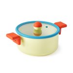 Geometric Non-Stick Cookware with Lid - Tall Pot