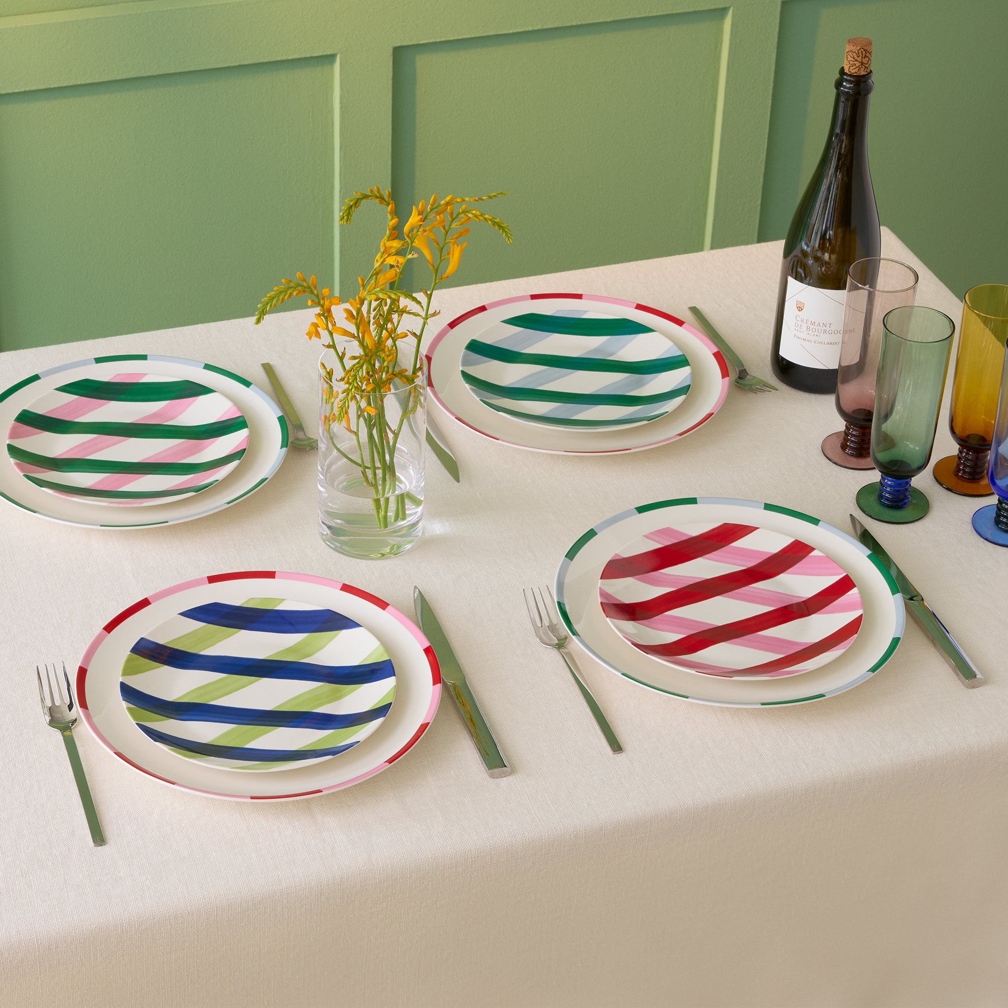 Bliss Porcelain Dinnerware - Multi - Image 2