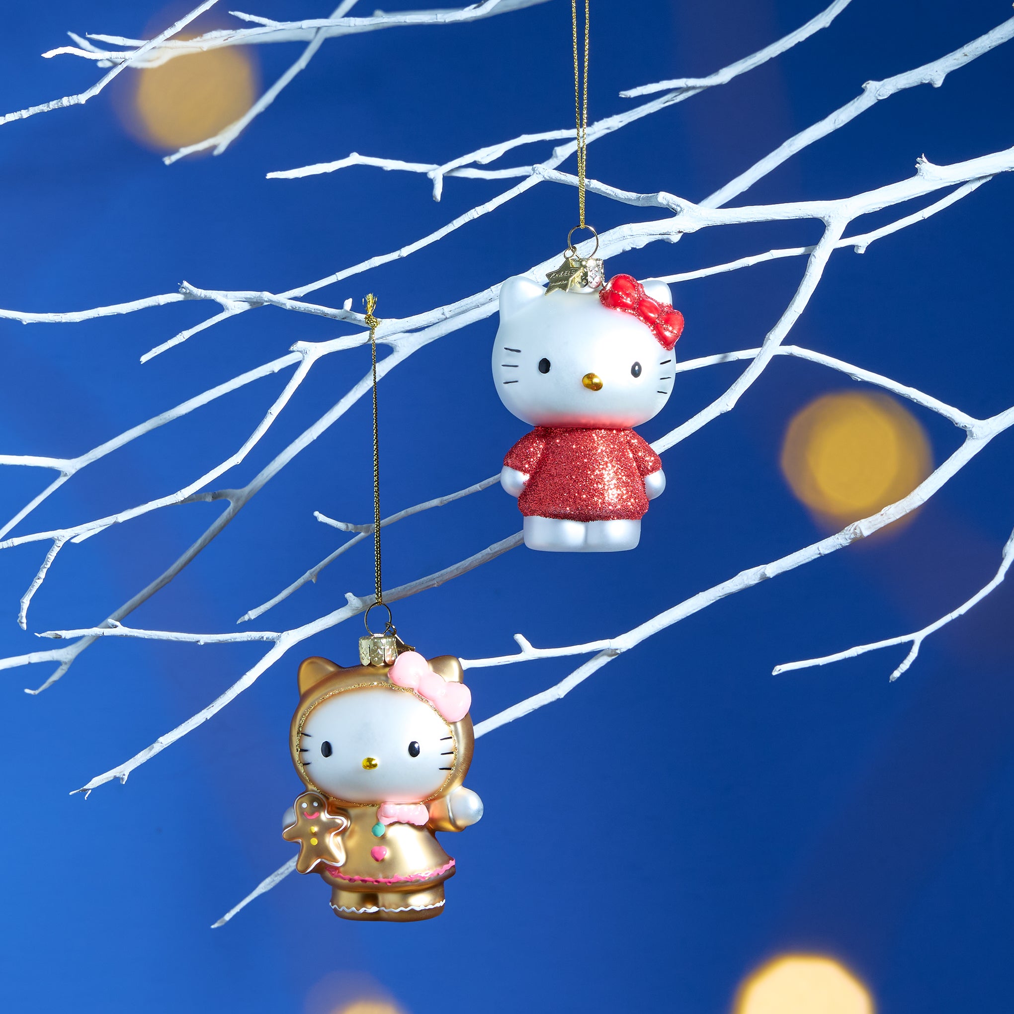 Hello Kitty Glass Holiday Ornament - Hello Kitty Gingerbread - Image 2