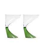 Arch Cocktail Glasses - Set of 2 - Green