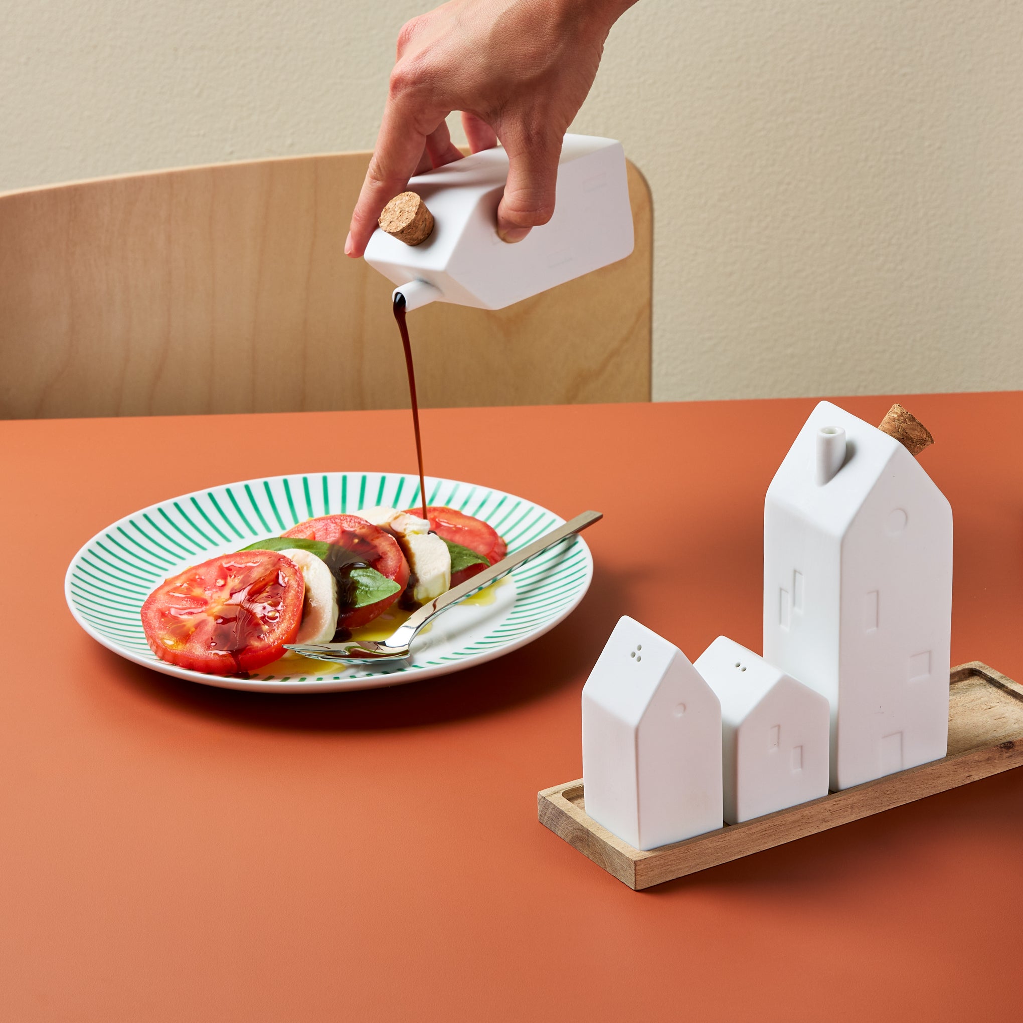 Village House Porcelain Seasoning Vessels - Set of 4 - Image 5