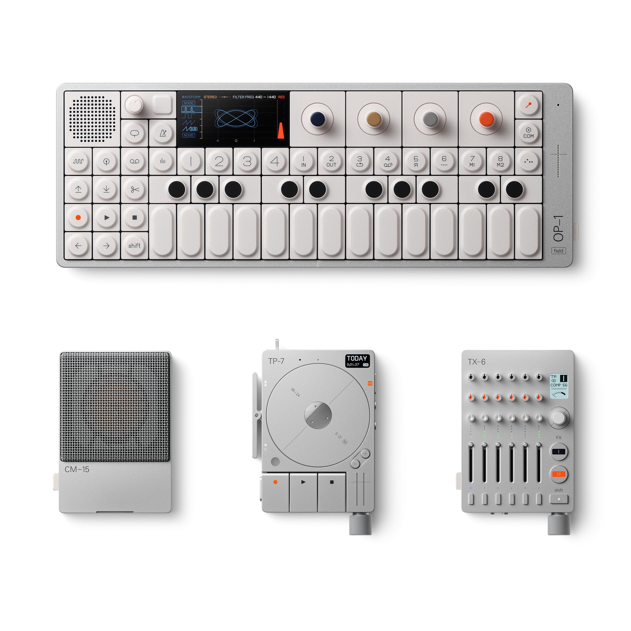 Teenage Engineering TP-7 Field Audio Recorder - Silver - Image 6