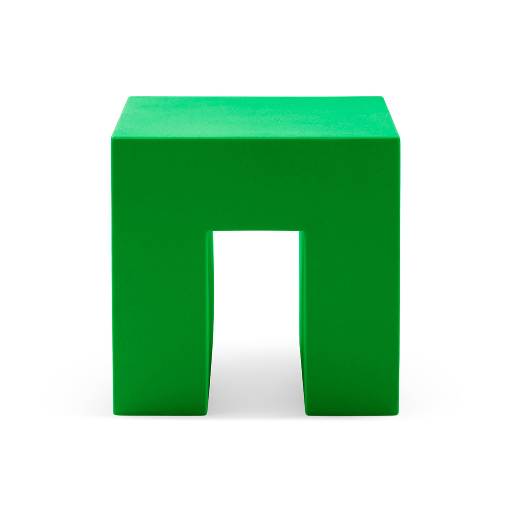Vignelli Cube Stool from Heller - Green