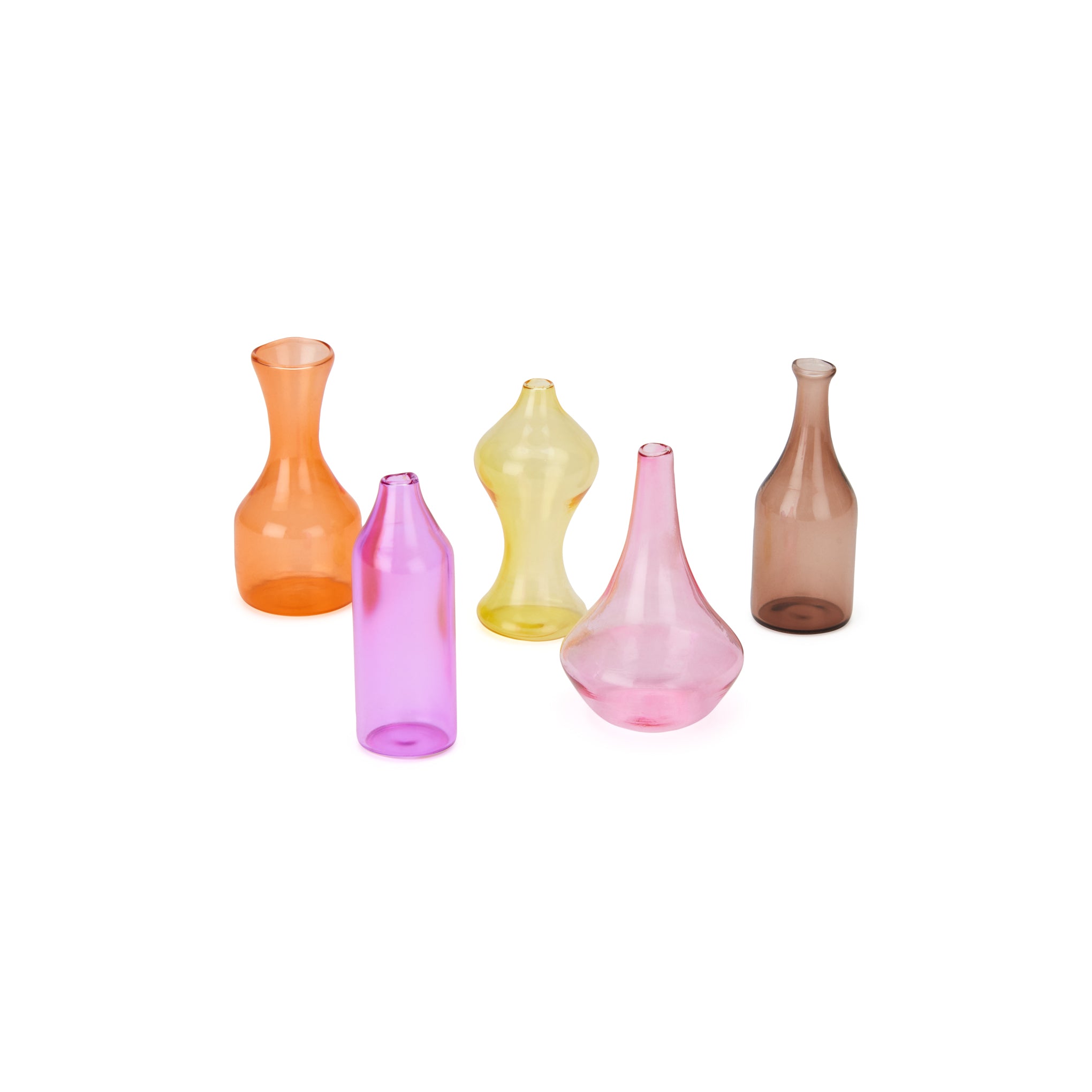 Malmaison Mini Glass Vases - Set of 5 - Image 3