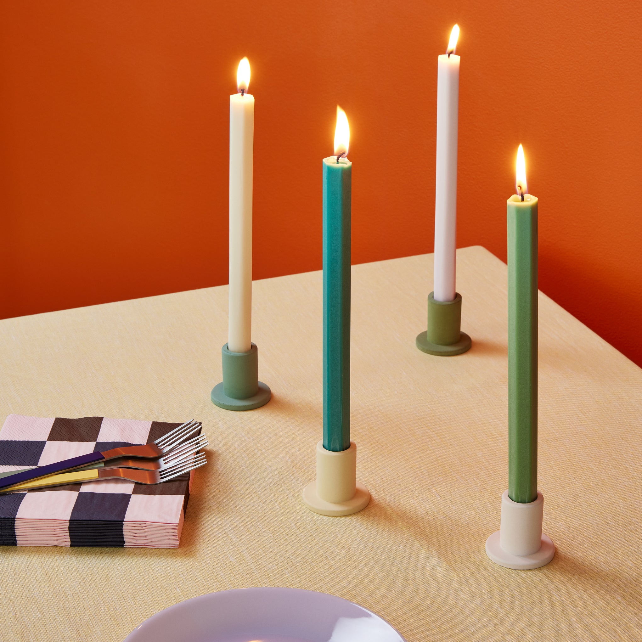 HAY Shape Candles - Set of 4 - Pastel - Image 4