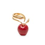 Andrés Gallardo Red Apple Gold-Plated Ring