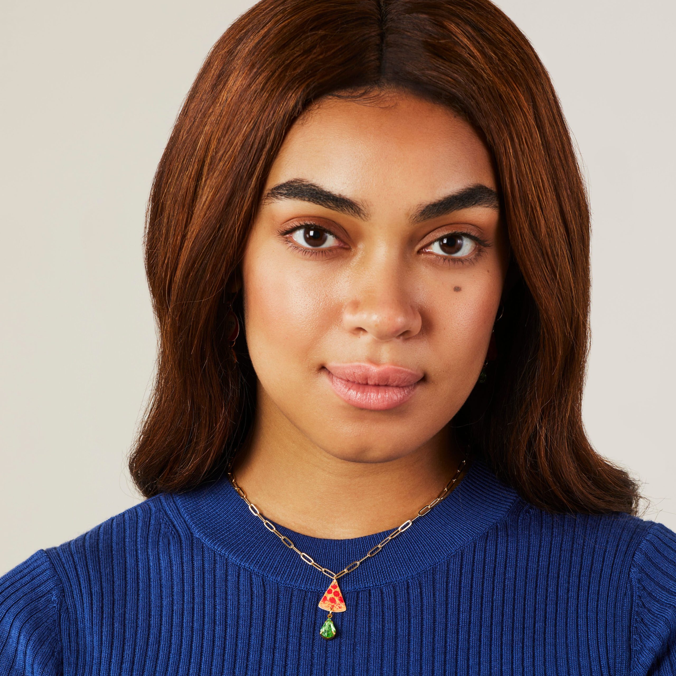 Haricot Vert NYC Charm Pendant Necklace - Pizza - Image 2