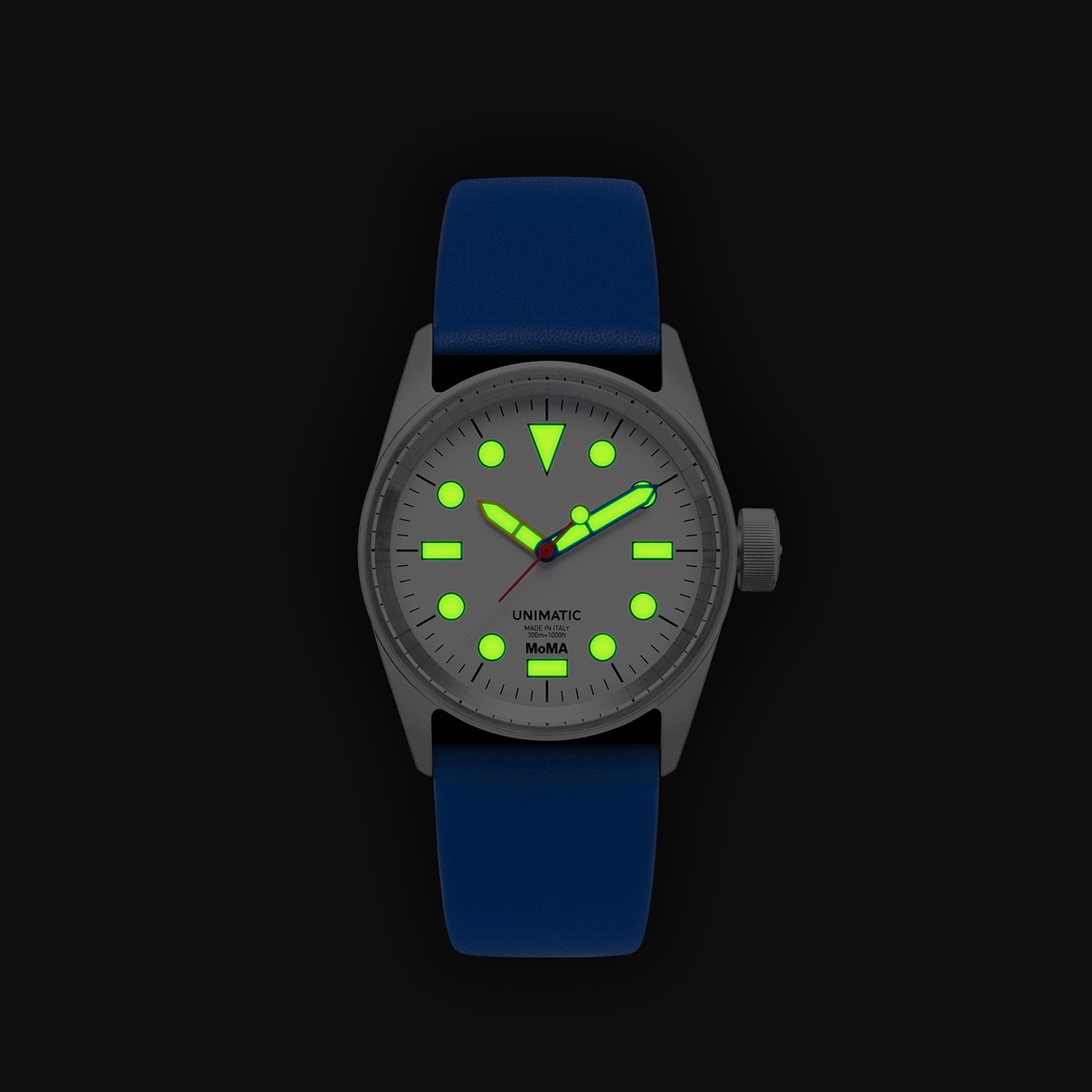 MoMA Unimatic De Stijl Modello Cinque Watch - Blue - Image 5