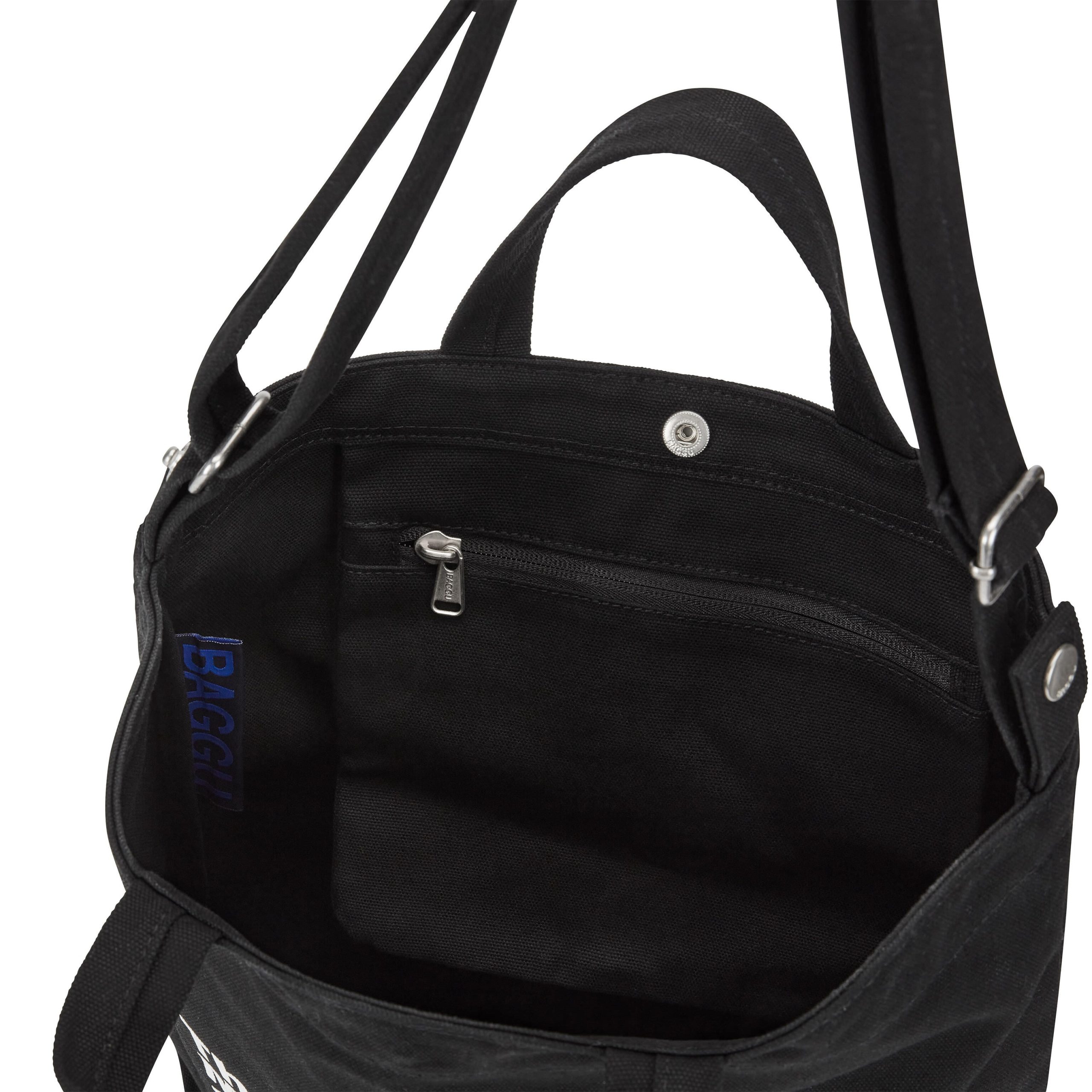 MoMA Baggu Recycled Cotton Duck Bag - Black - Image 4