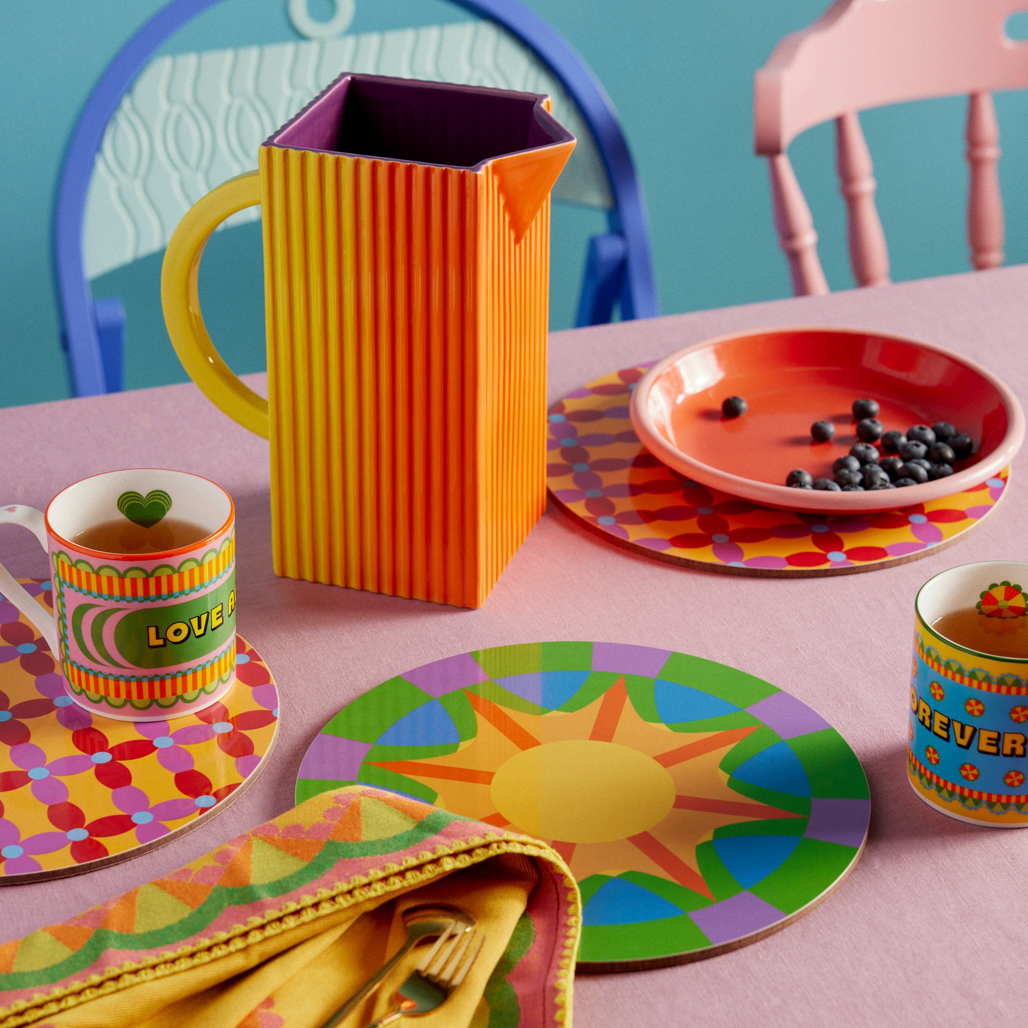 Epin Rere Ceramic Ripple Pitcher by Yinka Ilori - Image 2