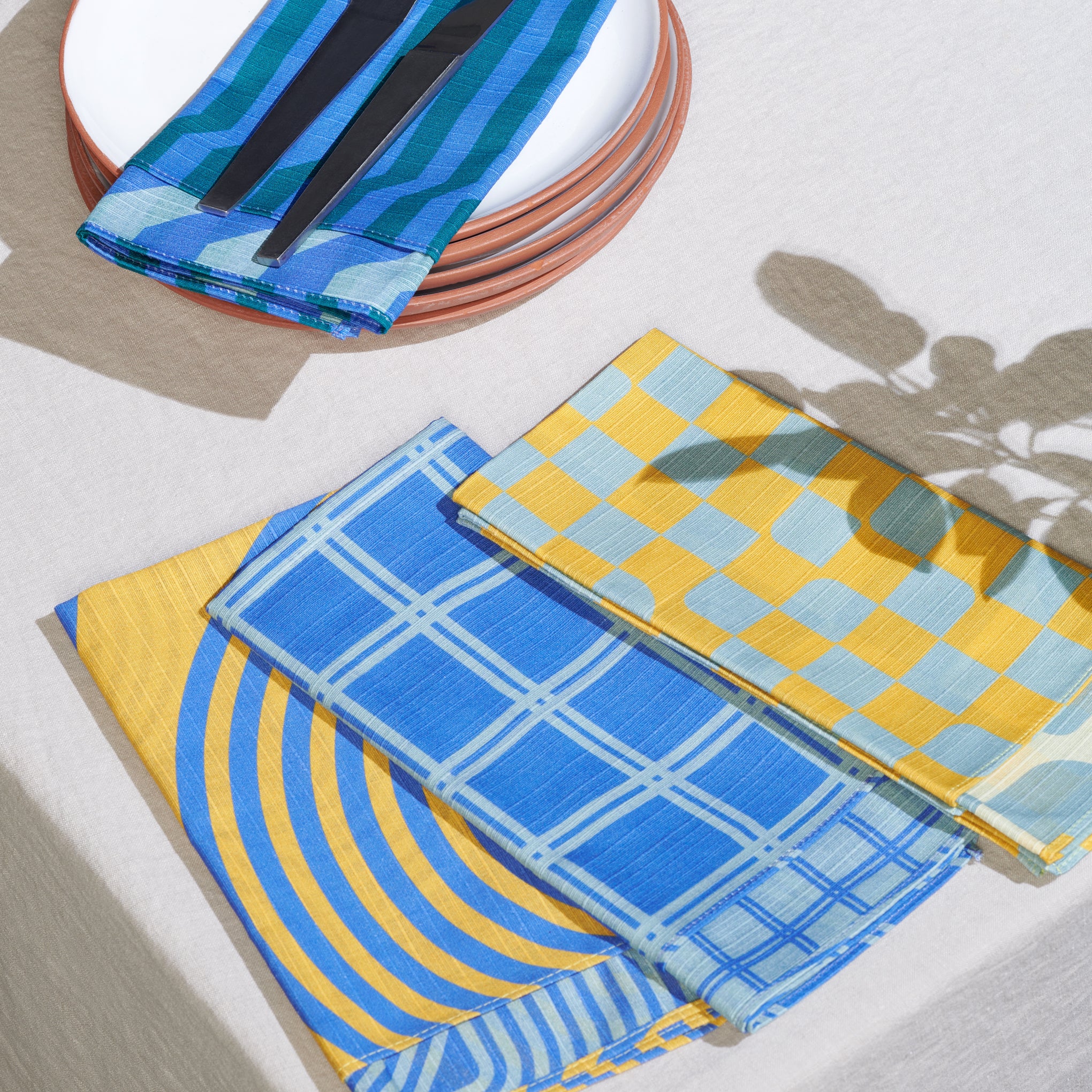 Tortuga Forma Double-Sided Cotton Napkins - Set of 4 - Image 2