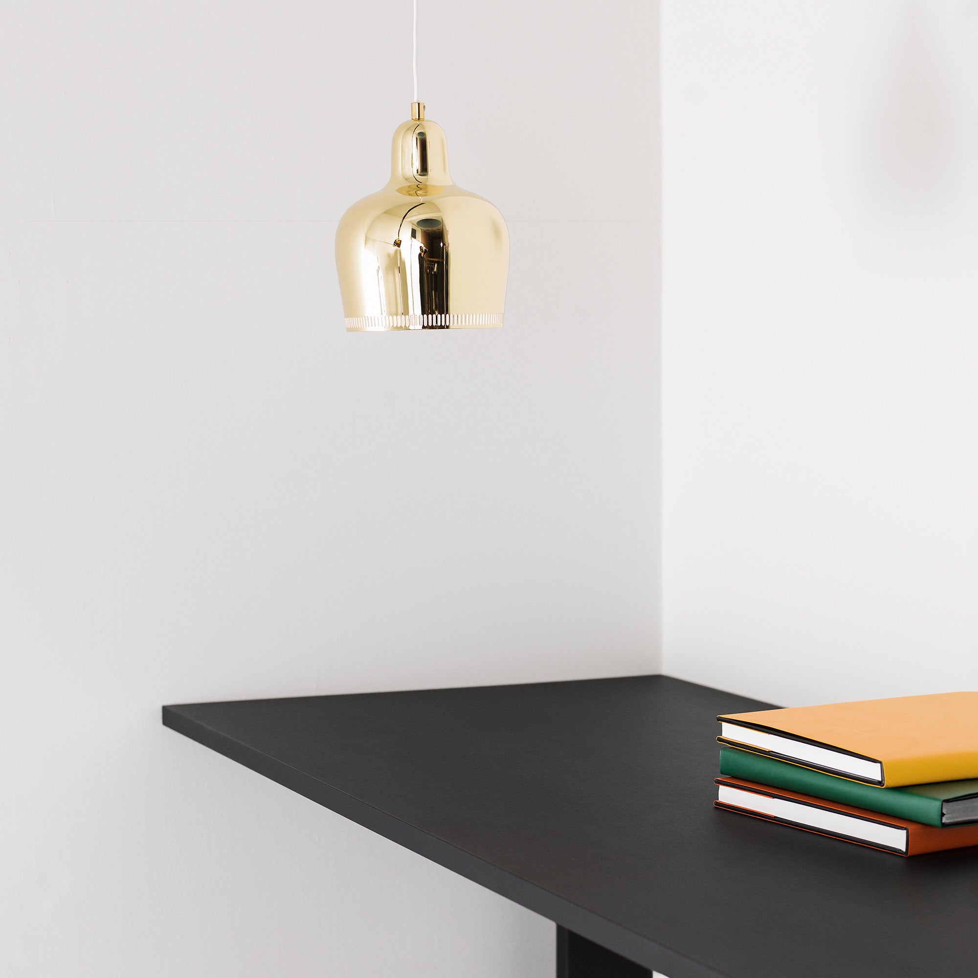 Artek Aalto Golden Bell A330S Pendant Light - Brass - Image 4