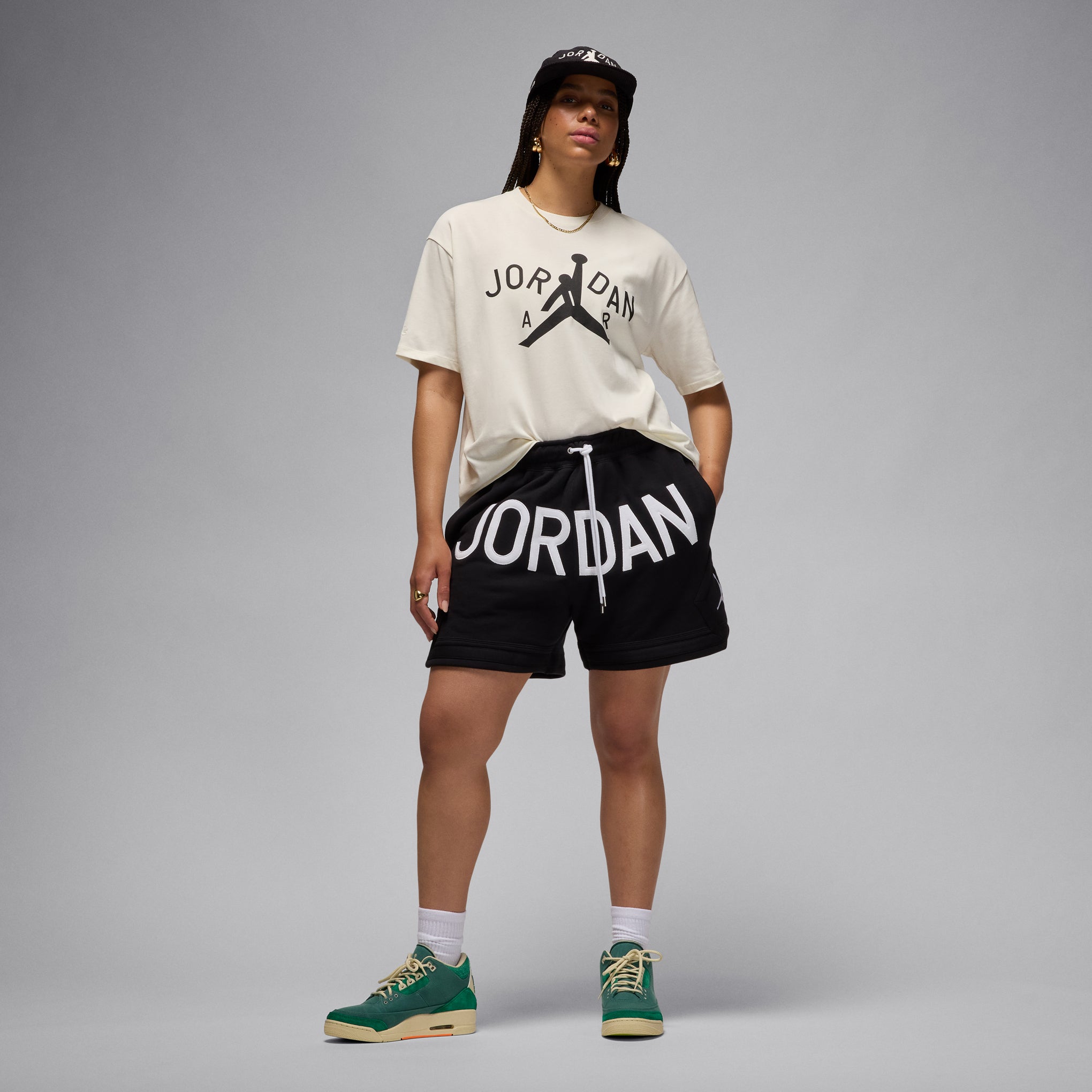Jordan Brand x Nina Chanel Abney Short-Sleeve Cotton T-Shirt - Sail - Image 7