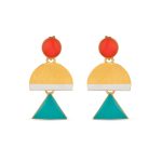 Somni Gold-Plated Point & Triangle Drop Earrings