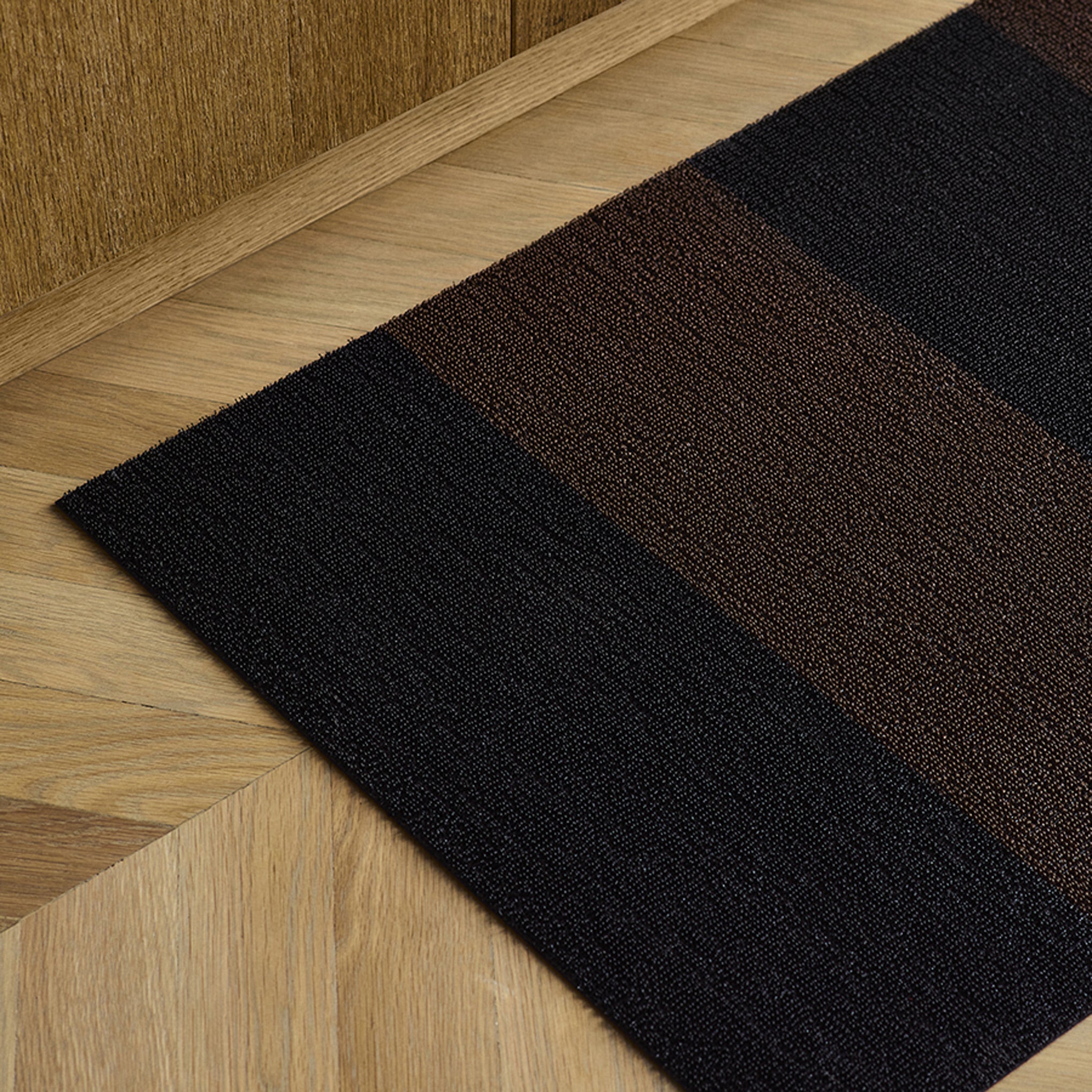 Chilewich Duo Stripe Shag Mat - Mocha - Image 8