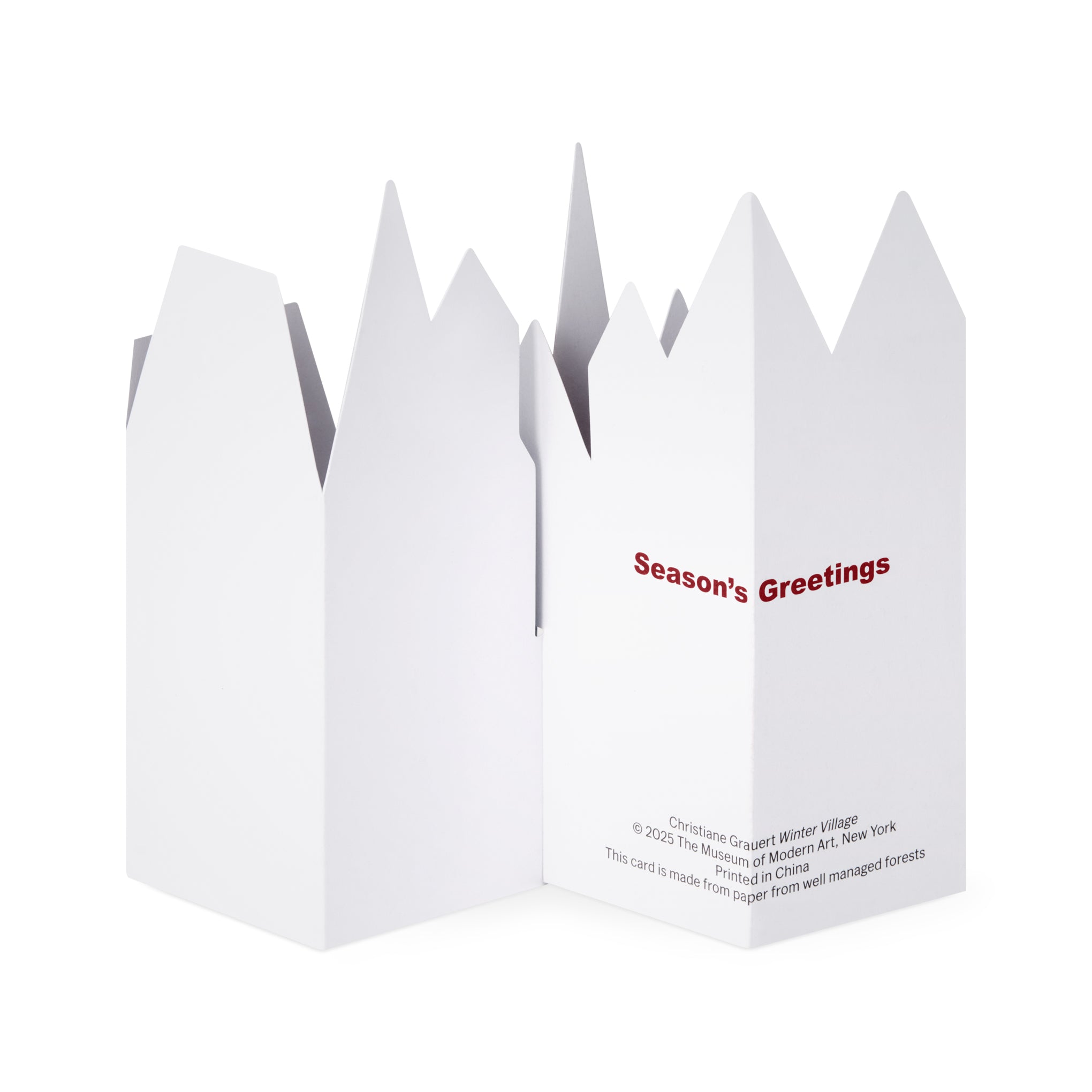 Winter Village Holiday Pop-Up Cards - Set of 8 - Image 3