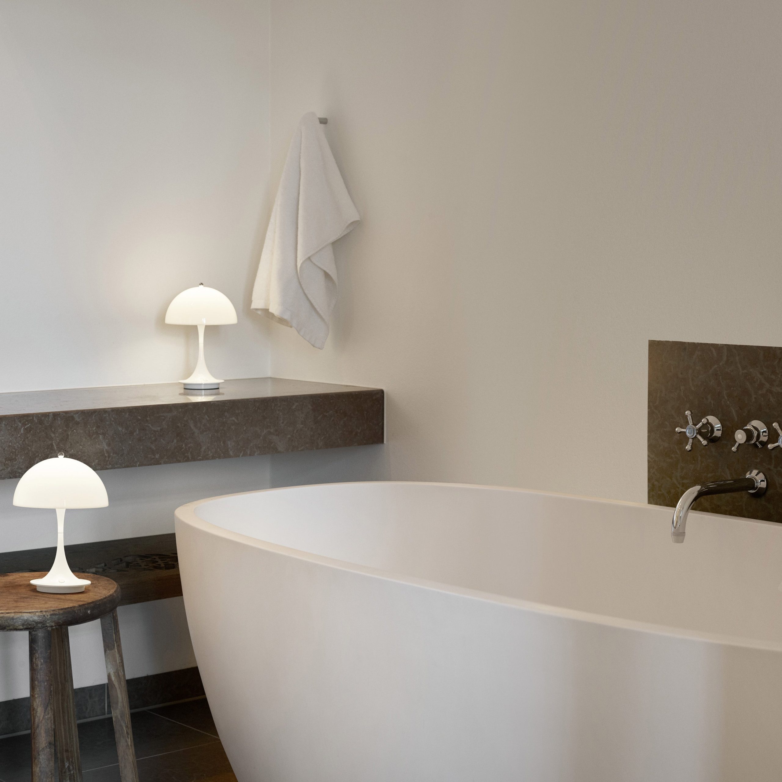 Panthella 160 Portable Table Lamp - White - Image 5