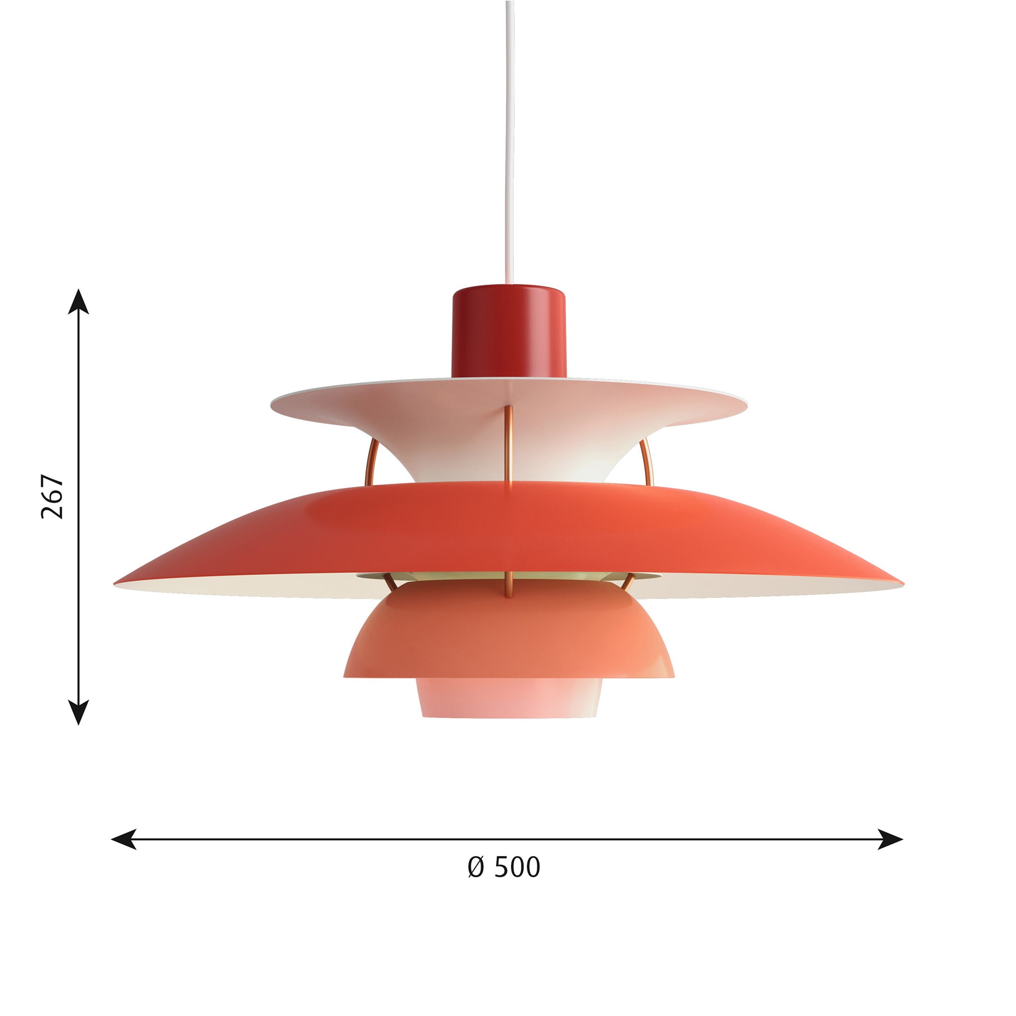 PH 5 Hanging Lamp - Red - Image 3