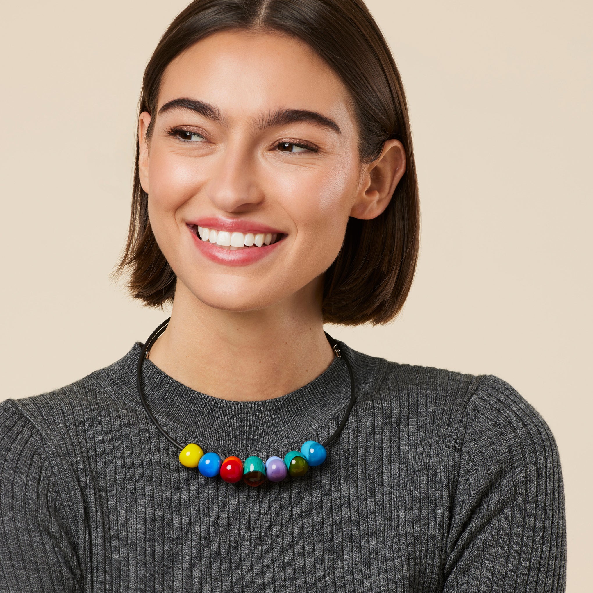 Macchia Glass Sphere Necklace - Image 2