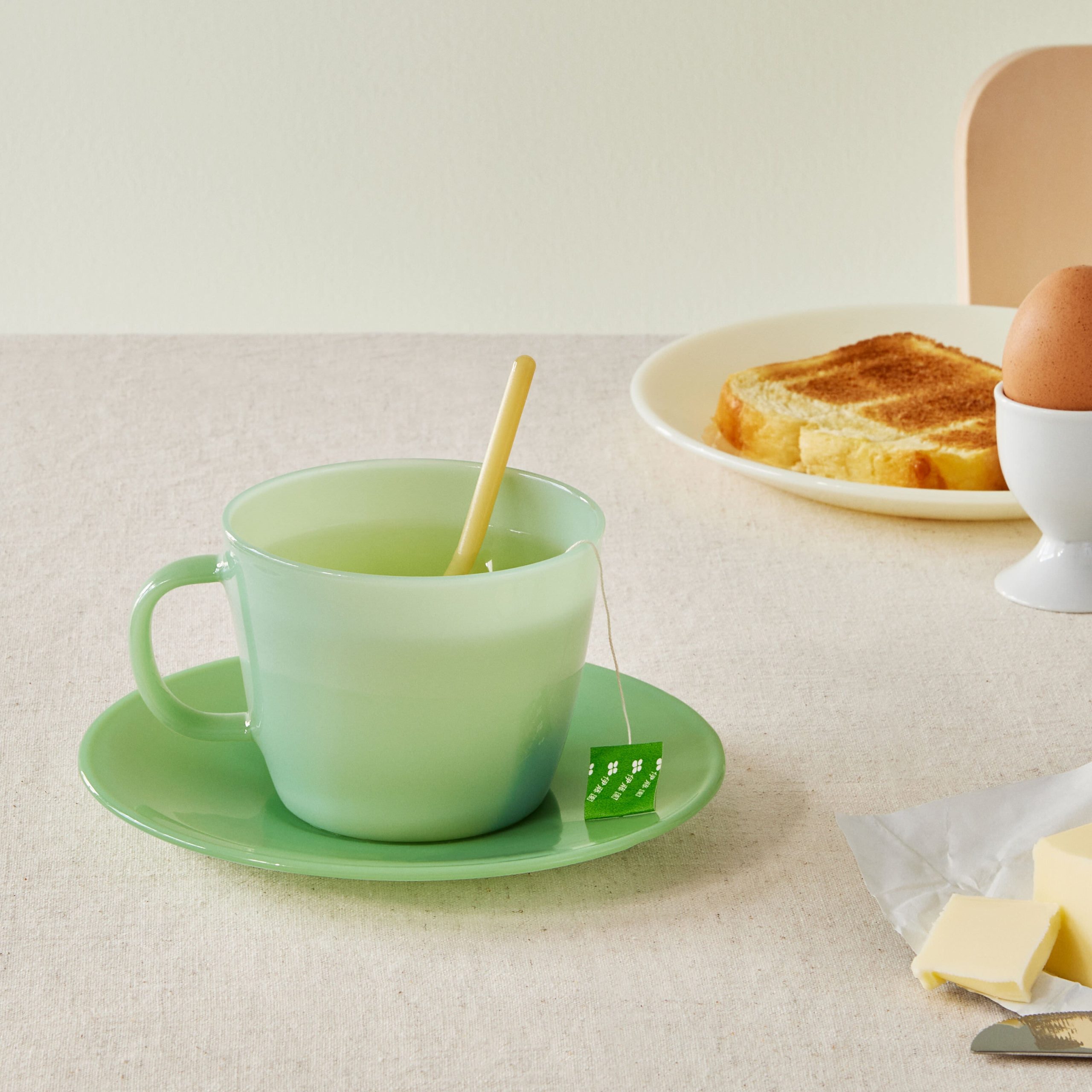 Bodum Copenhagen Glass Mug & Saucer Set - Image 2