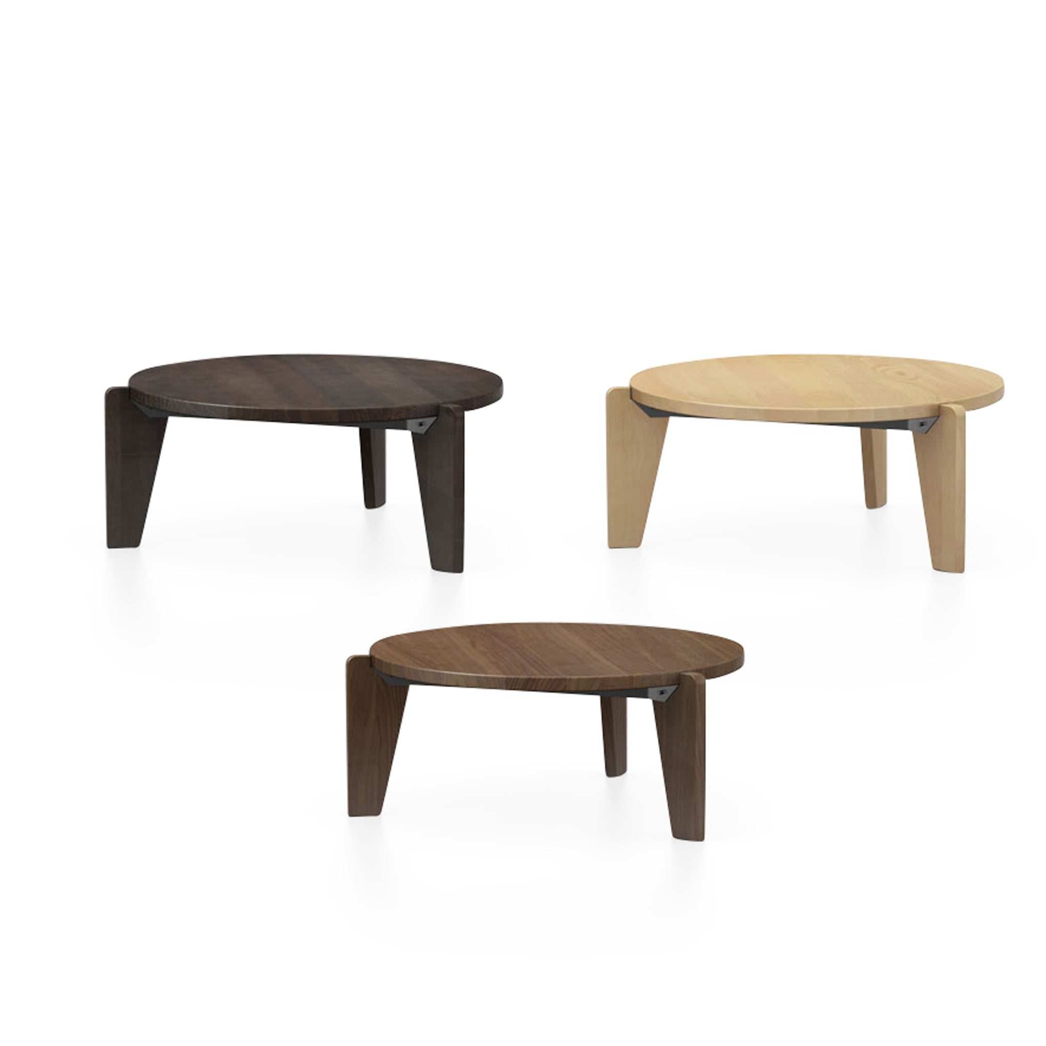 Vitra Guéridon Bas Coffee Table - Walnut - Image 2