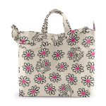 Keith Haring Baggu Flower Recycled Cotton Horizontal Zip Duck Bag