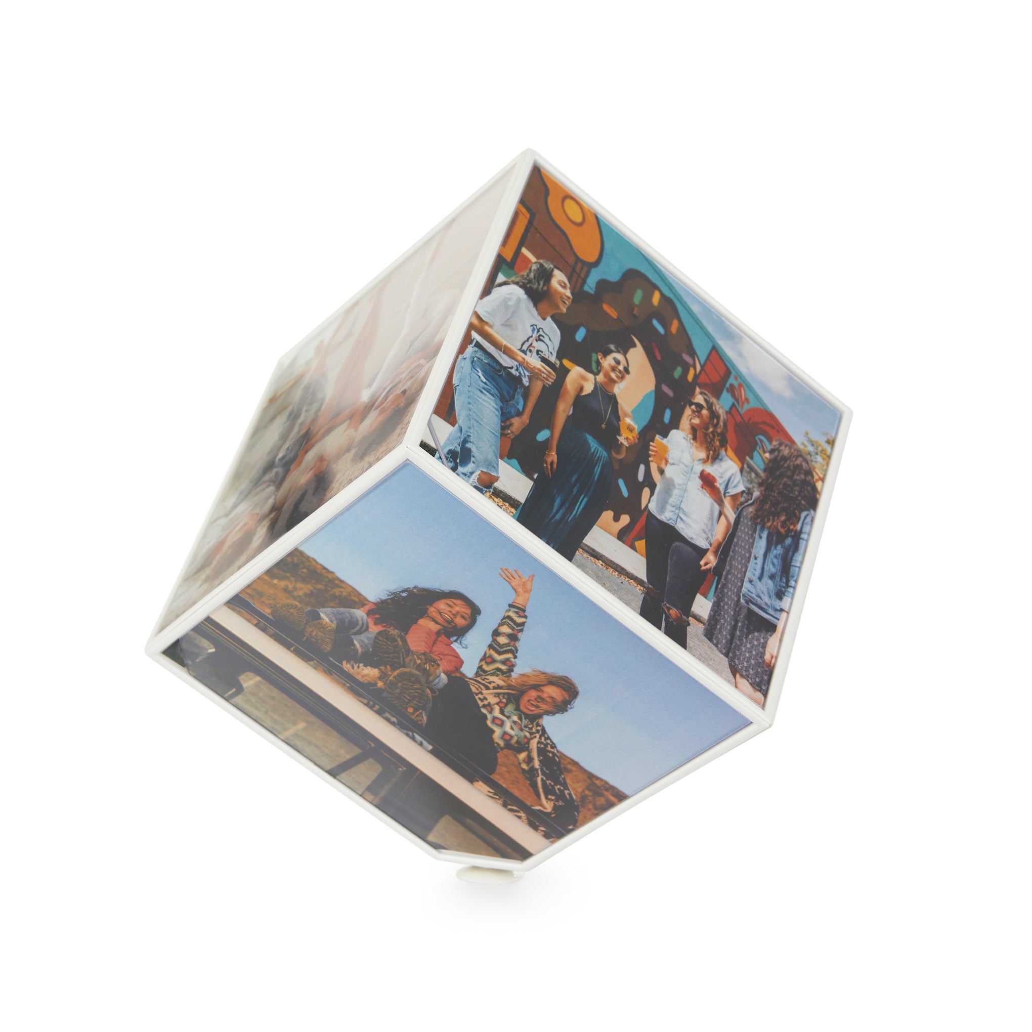 Rotating Cube Photo Frame