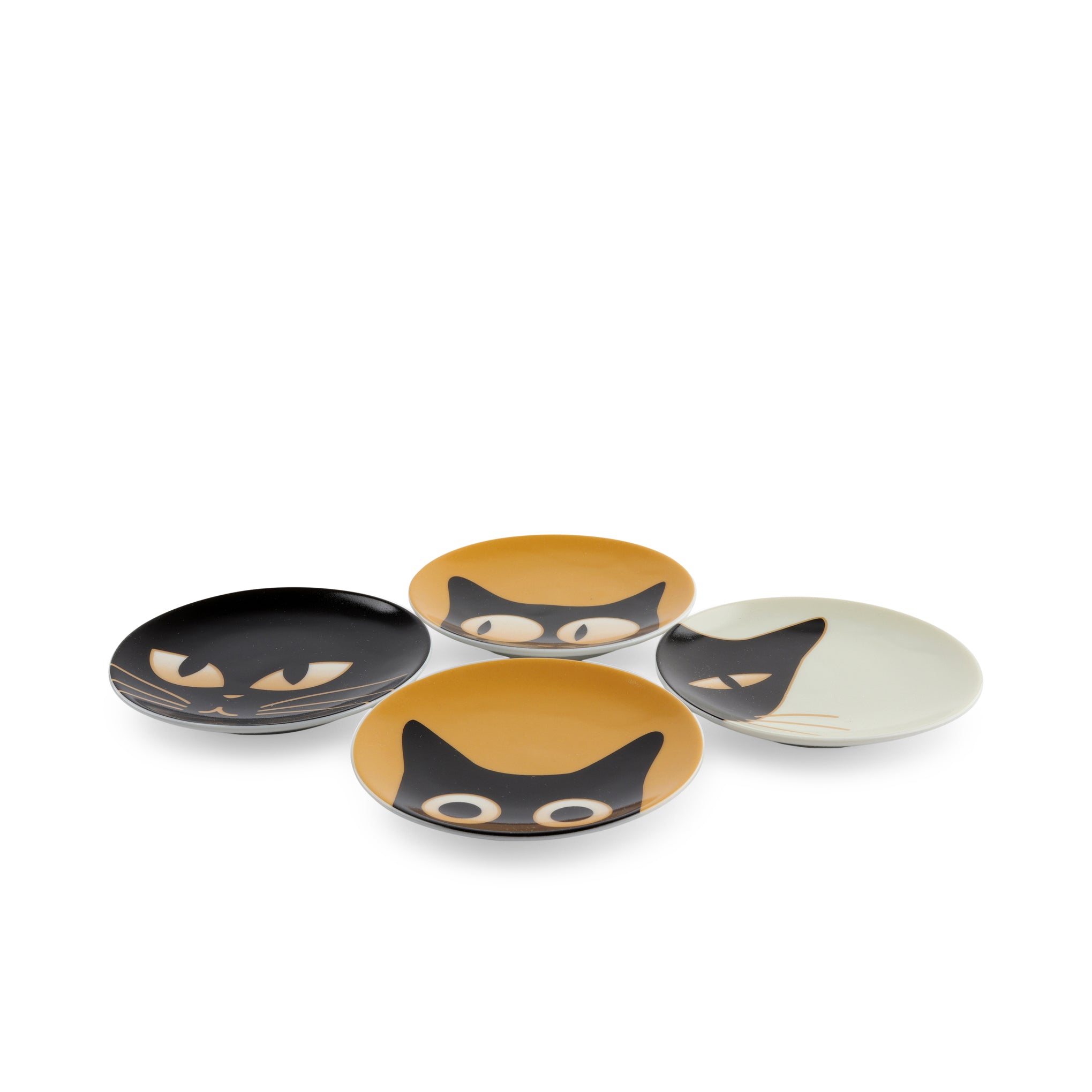 Porcelain Cat Plate - Set of 4 - Image 6