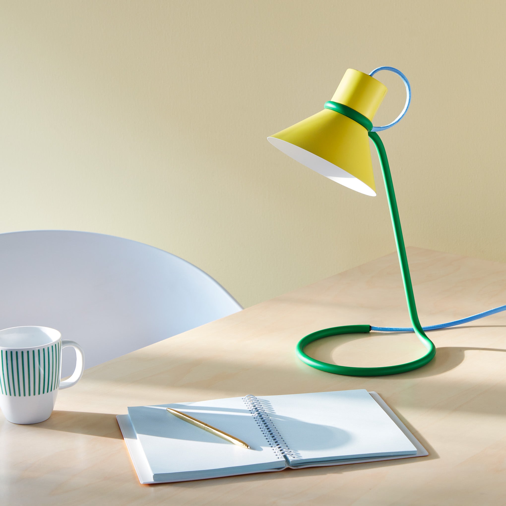 Loop de Loop Table Lamp - Yellow/ Green - Image 2