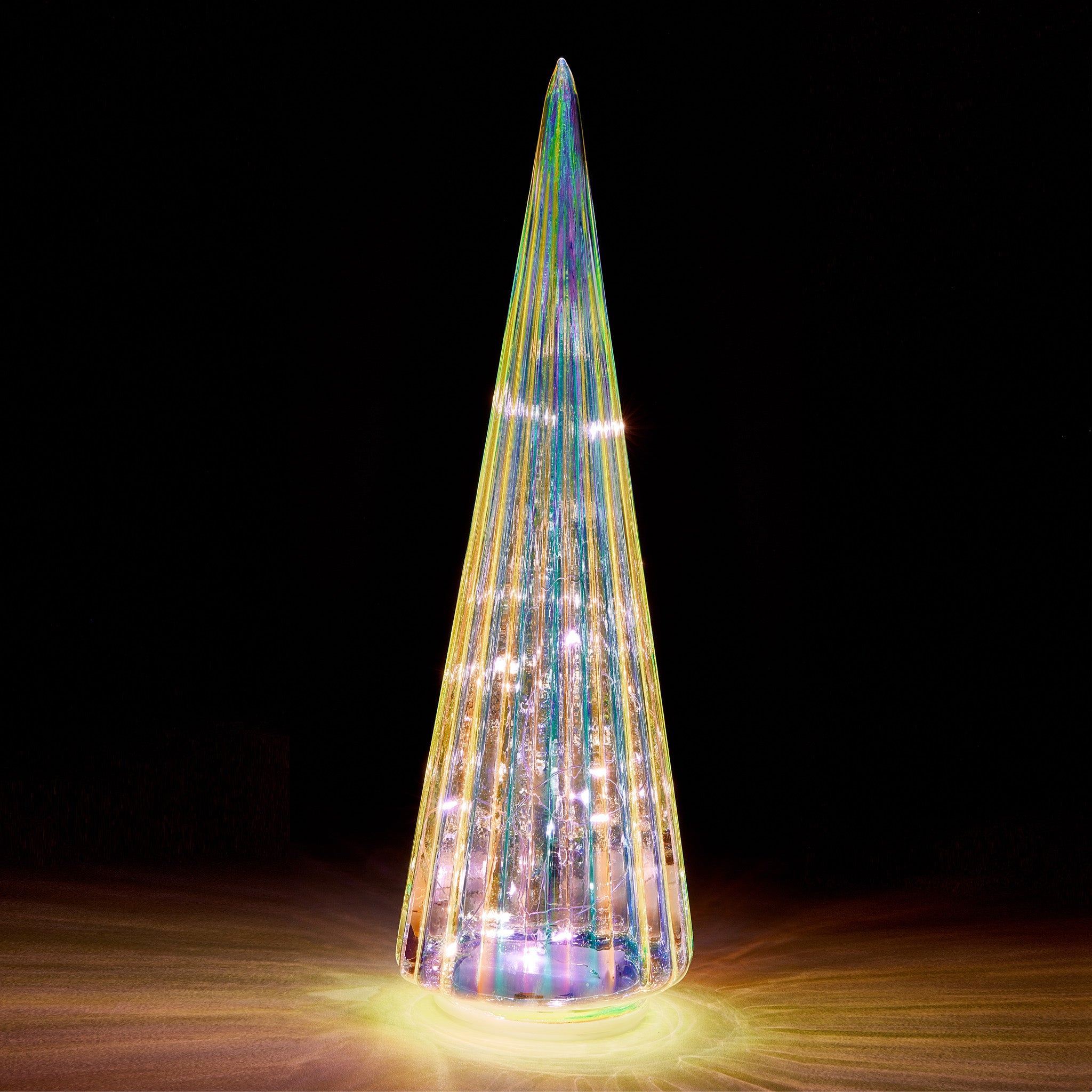 MoMA LED Glass Lighted Tree- Large - White - Image 2
