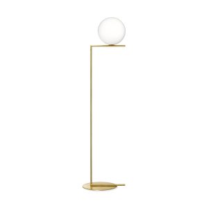 Flos IC F1 Floor Lamp. Brass - Small