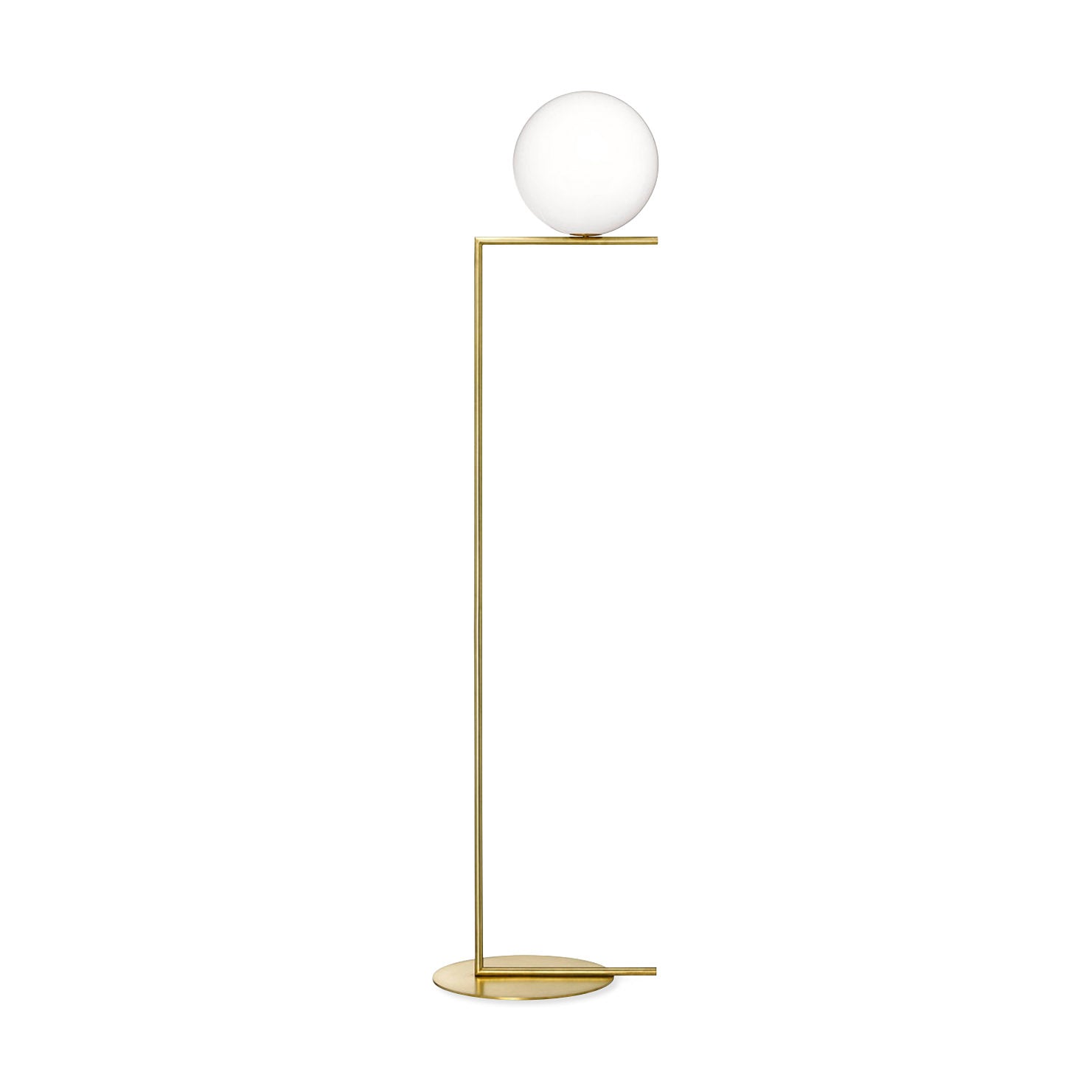 Flos IC F1 Floor Lamp. Brass - Small