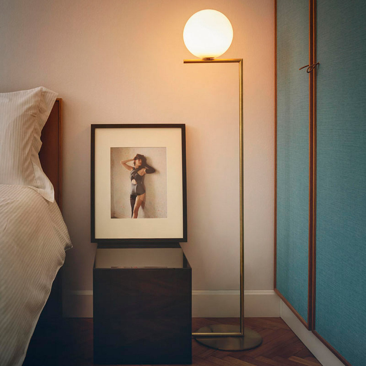 Flos IC F1 Floor Lamp. Brass - Small - Image 3