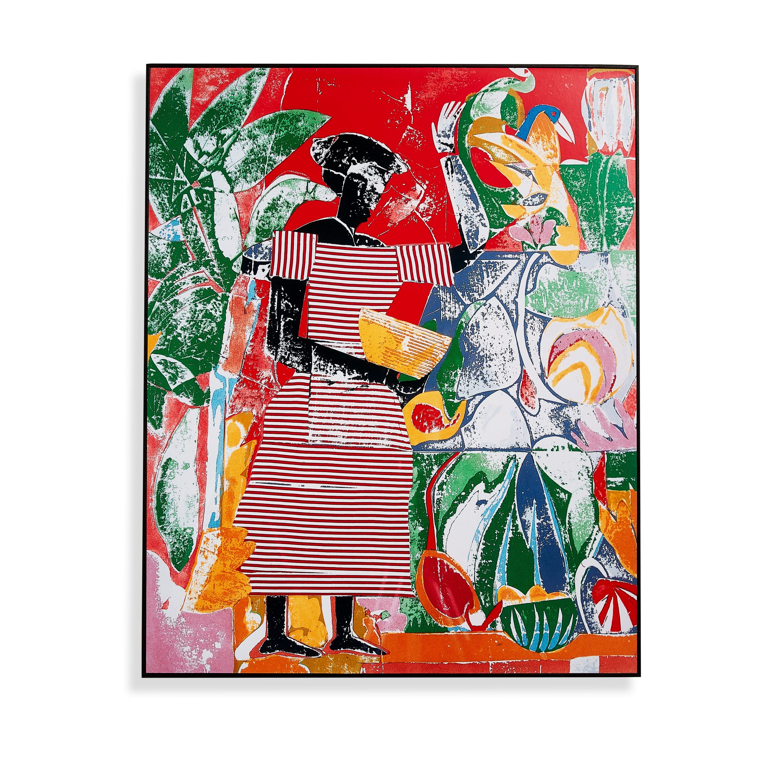 Romare Bearden: In the Garden (from the Portfolio: Prevalence of Ritual). 1974 Framed Print