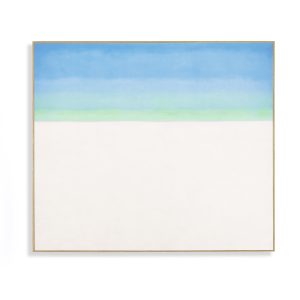 Georgia O'Keeffe: Sky with Flat White Cloud Framed Print