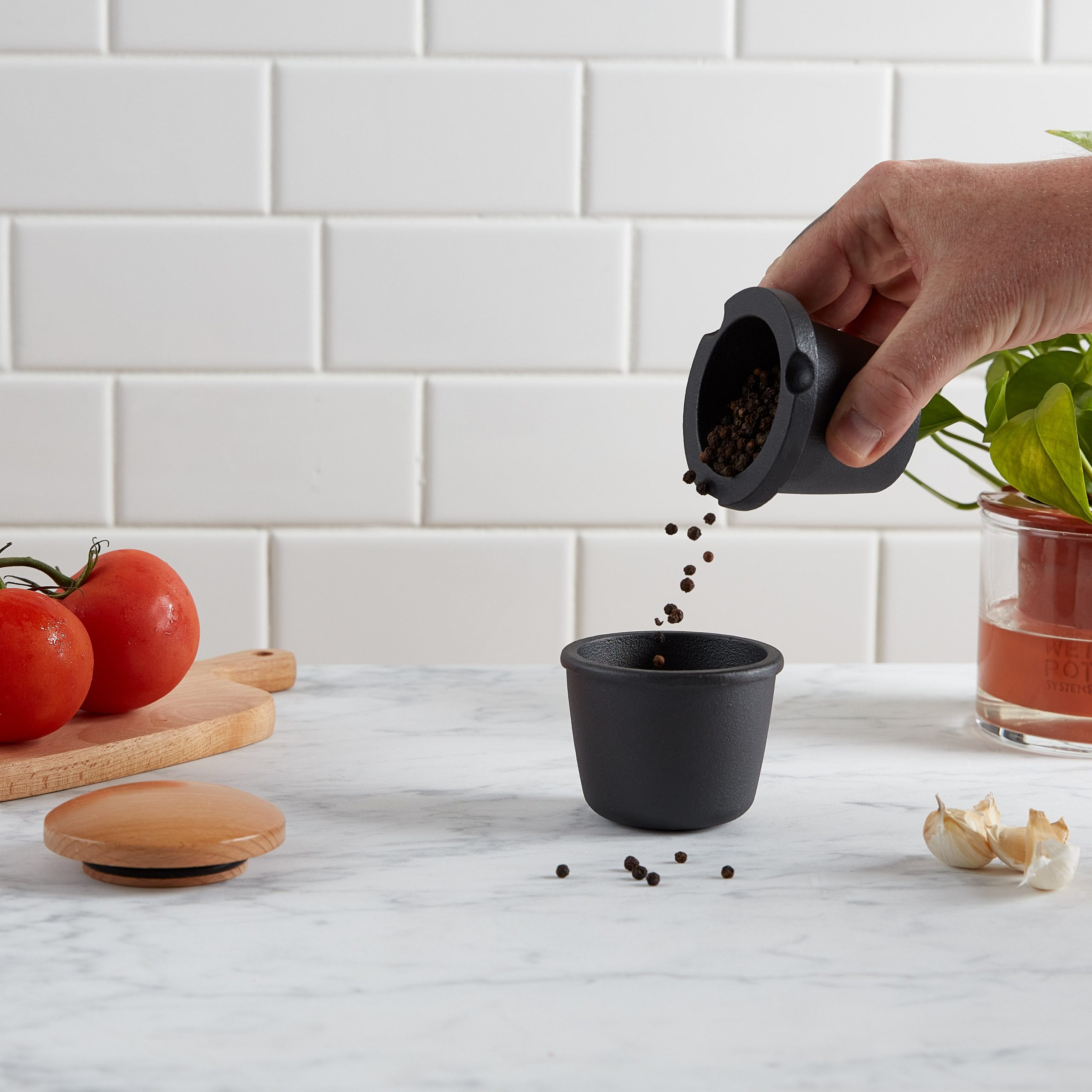 Cast Iron Spice Grinder with Storage - Image 4