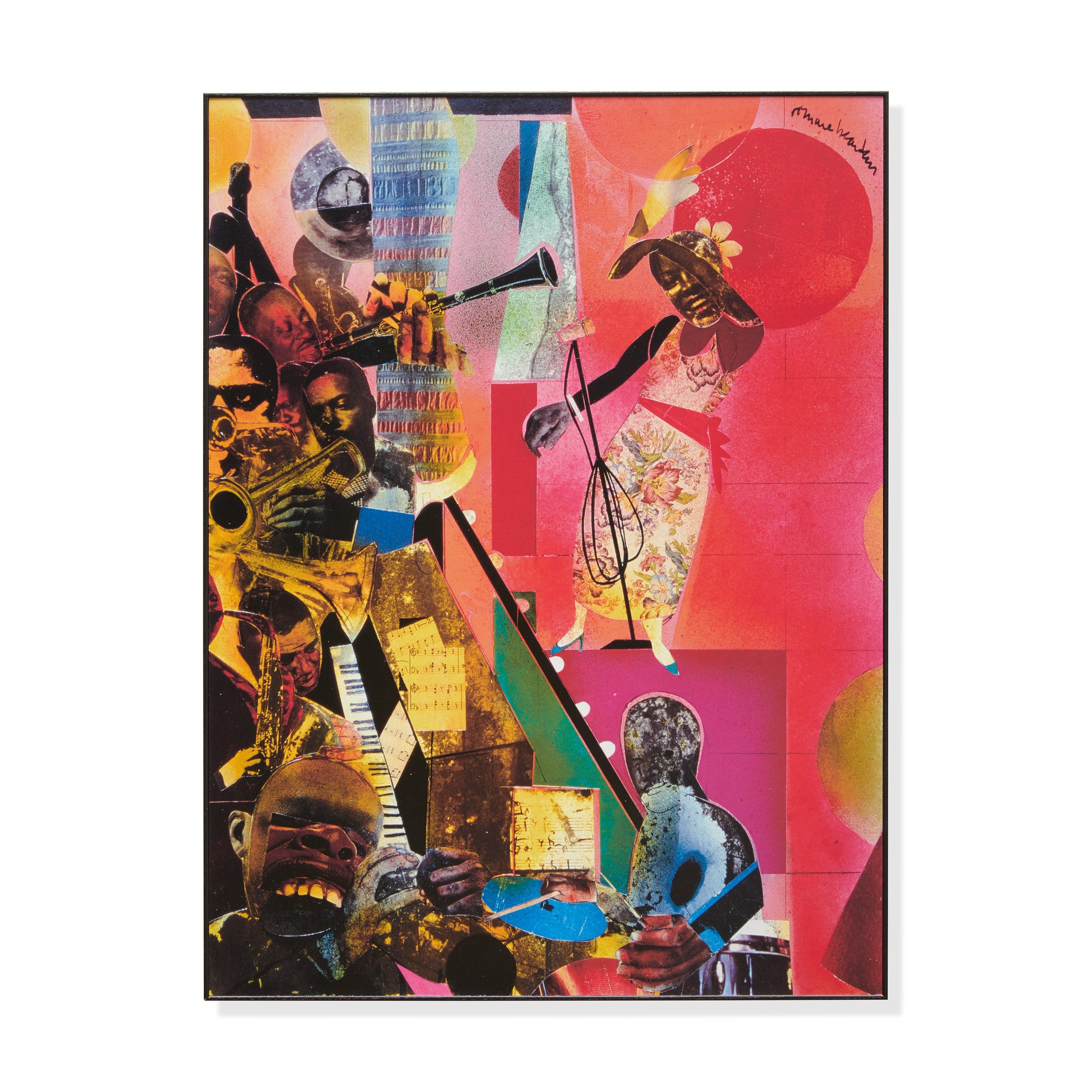 Romare Bearden The Blues Framed Print - Image 4