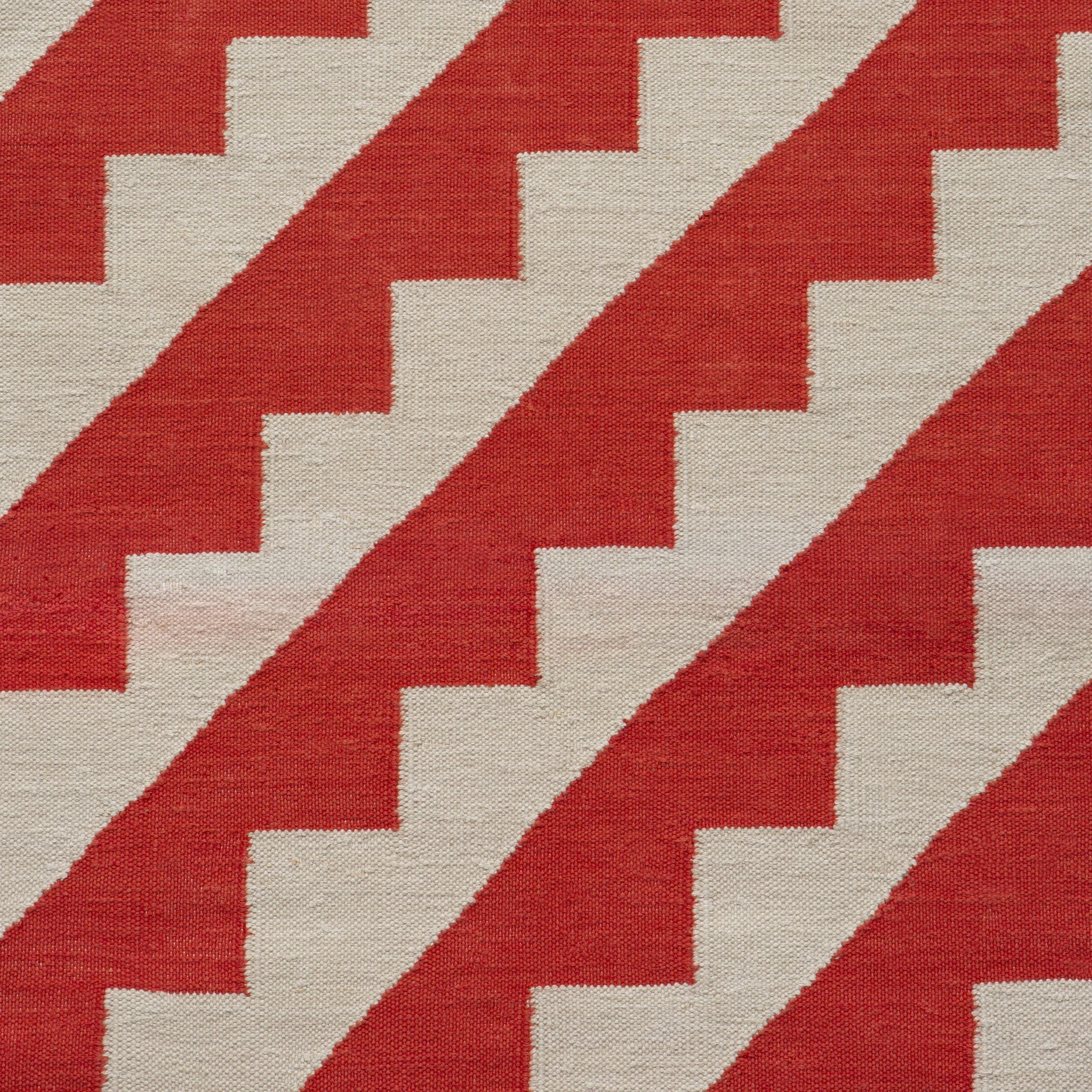 Maharam Alexander Girard Cotton Steps Rug - Blue Gray/ Black - Image 8