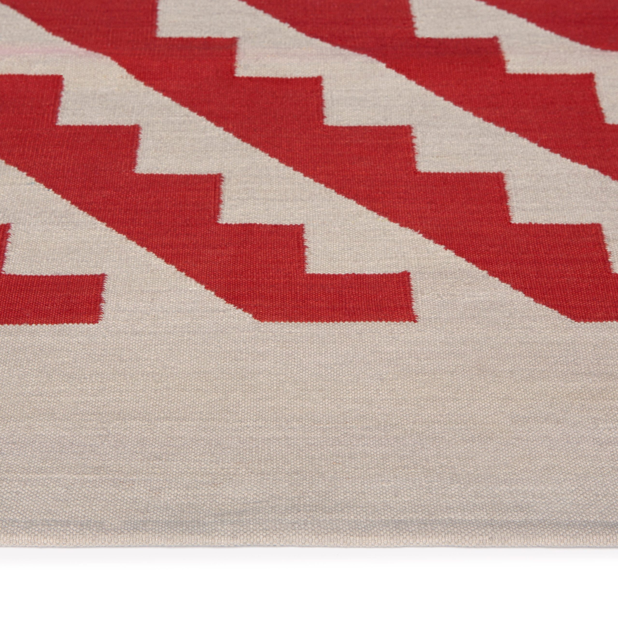 Maharam Alexander Girard Cotton Steps Rug - Blue Gray/ Black - Image 9