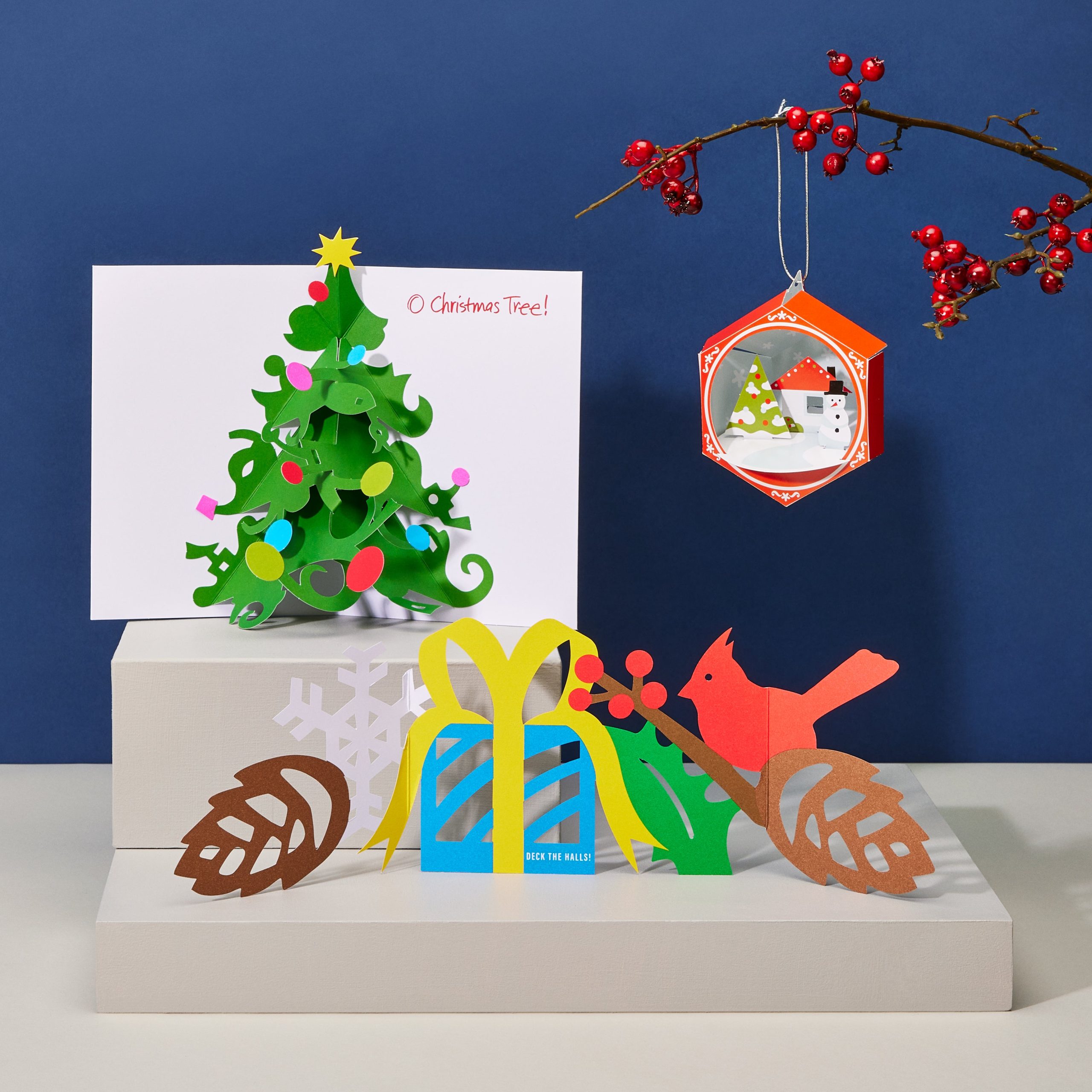 O' Christmas Tree Holiday Pop-Up Cards - Set of 8 - Image 3