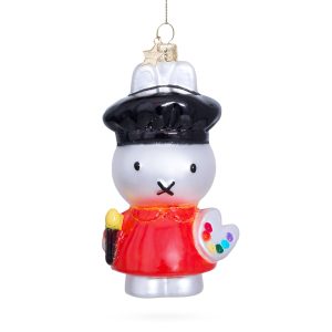 Miffy Glass Holiday Ornament - Miffy the Artist