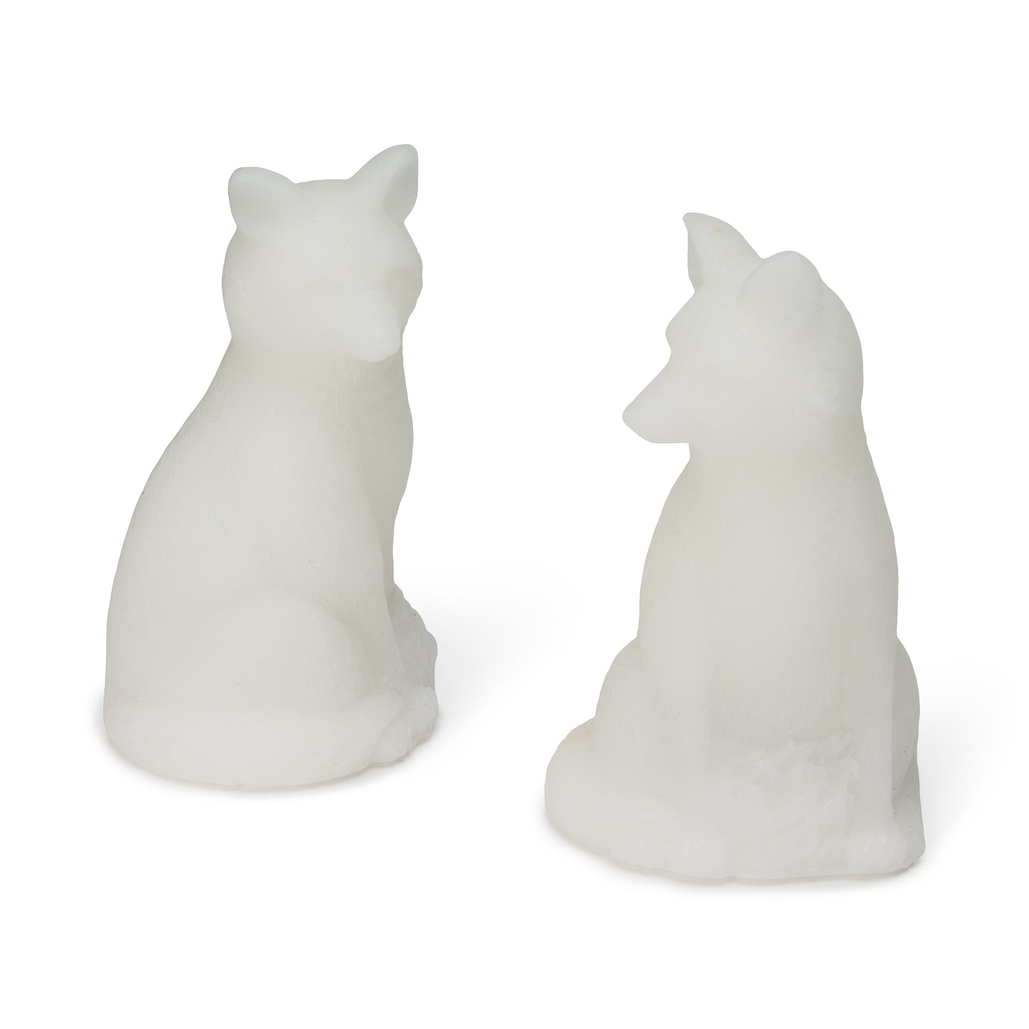 LED Wax Woodland Creature Holiday Decor - Set of 2 - Foxes - Image 3