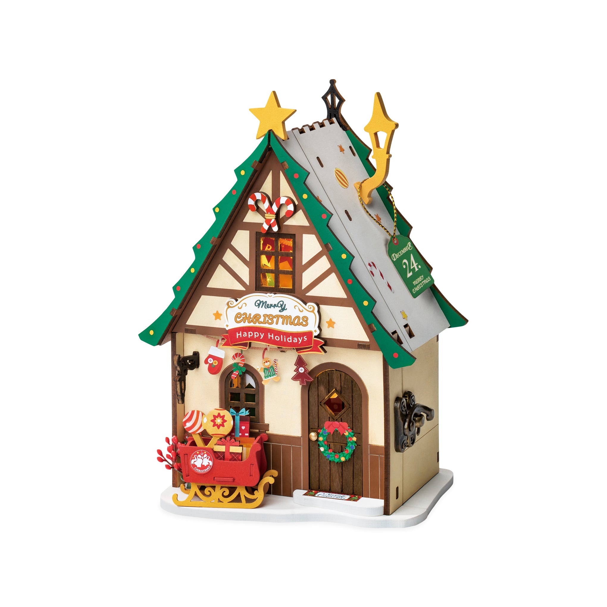 Rolife Mini Christmas House Kit