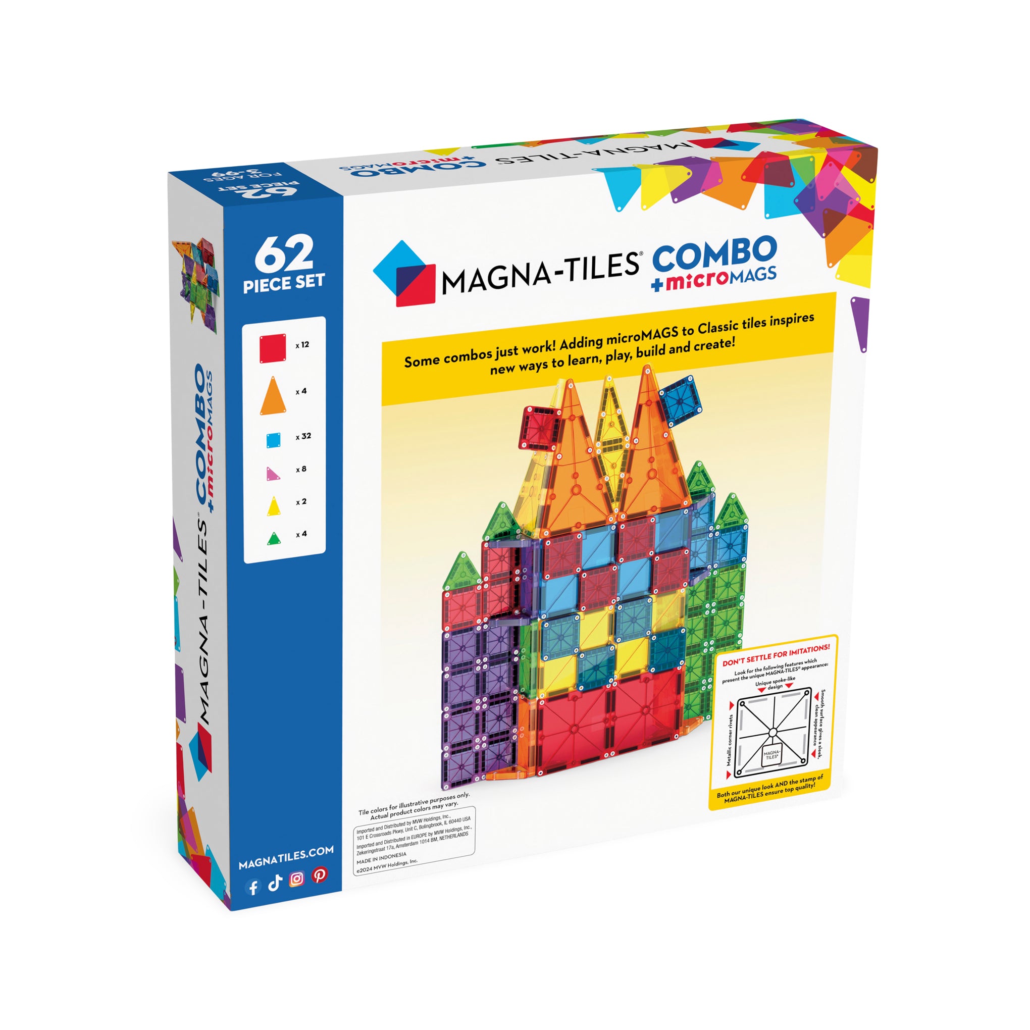 Magna-Tiles Combo Set - 62 Pieces - Image 4
