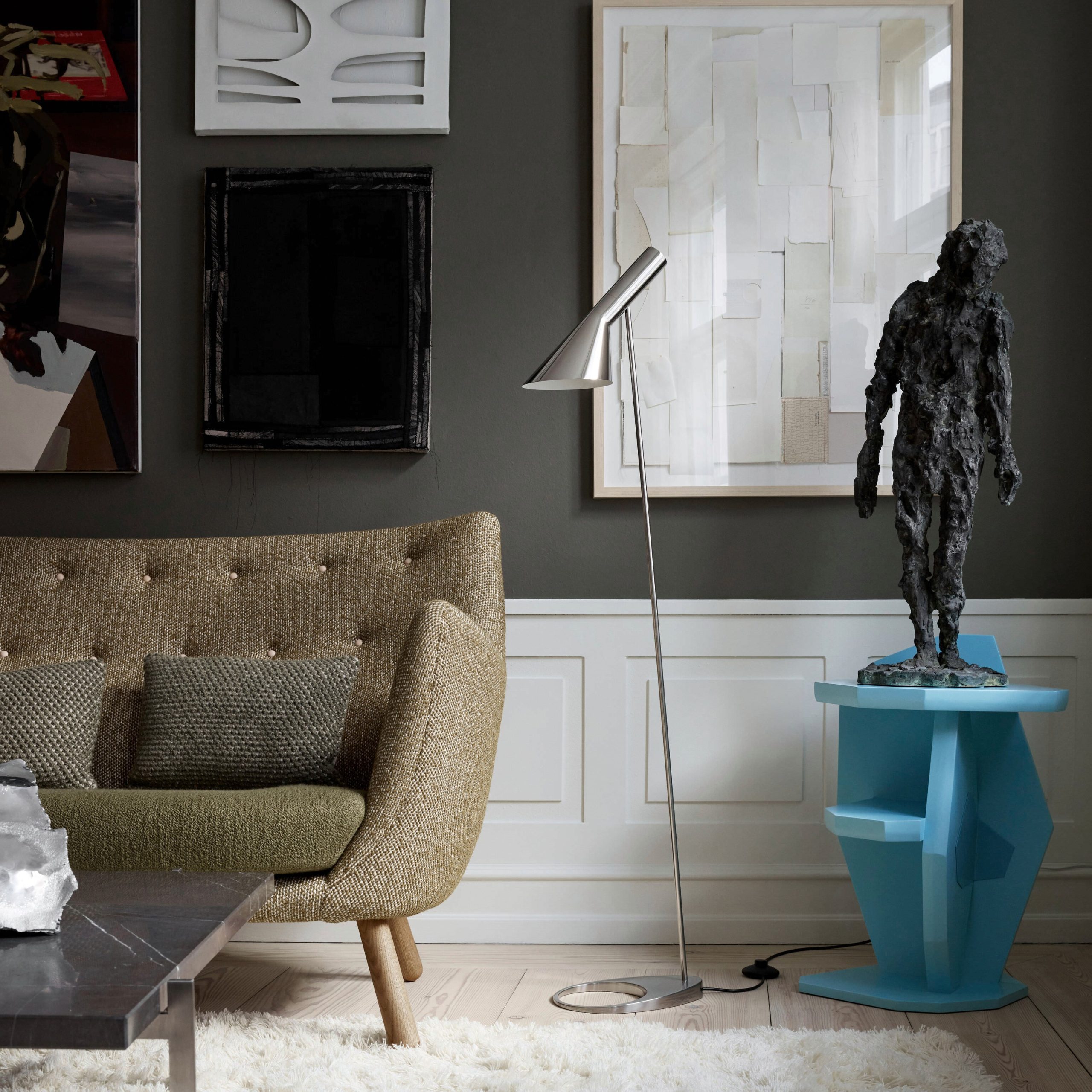 AJ Floor Light - Stainless Steel Polished - Image 3