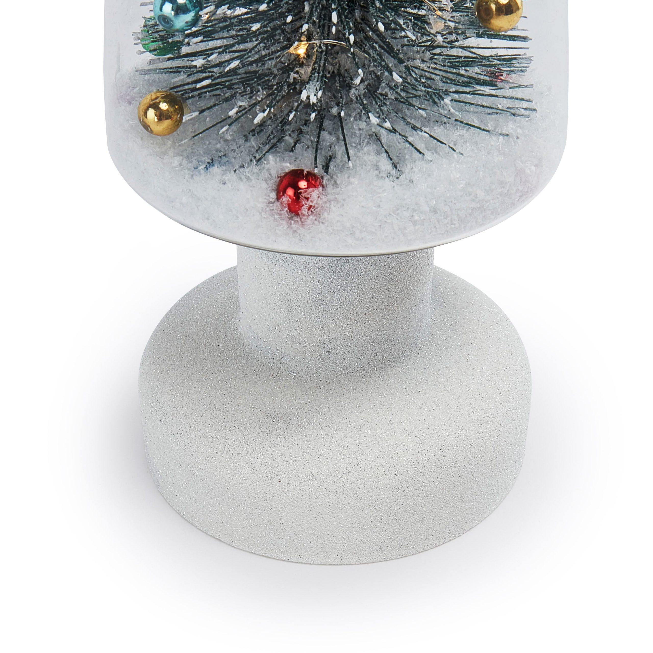 MoMA LED Snowy Wonderland Glass Lighted Tree - Large - Image 4