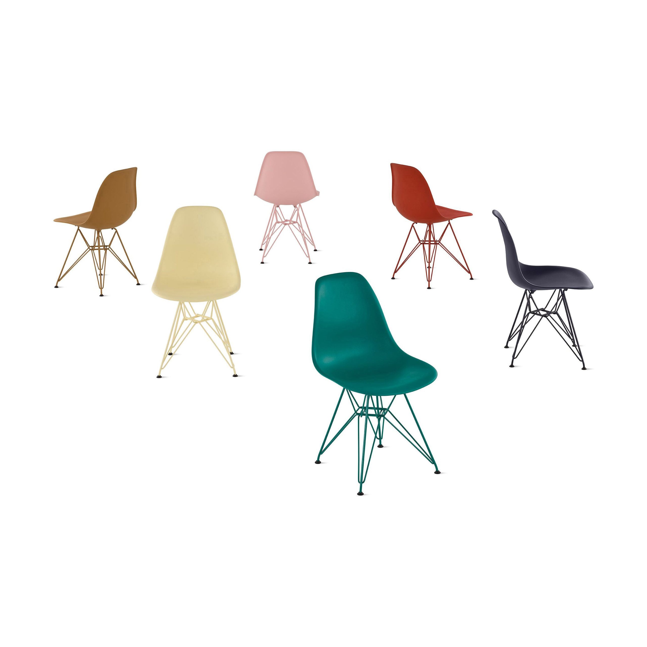 Herman Miller x HAY Eames Molded Recycled Plastic Side Chair - Toffee - Image 7